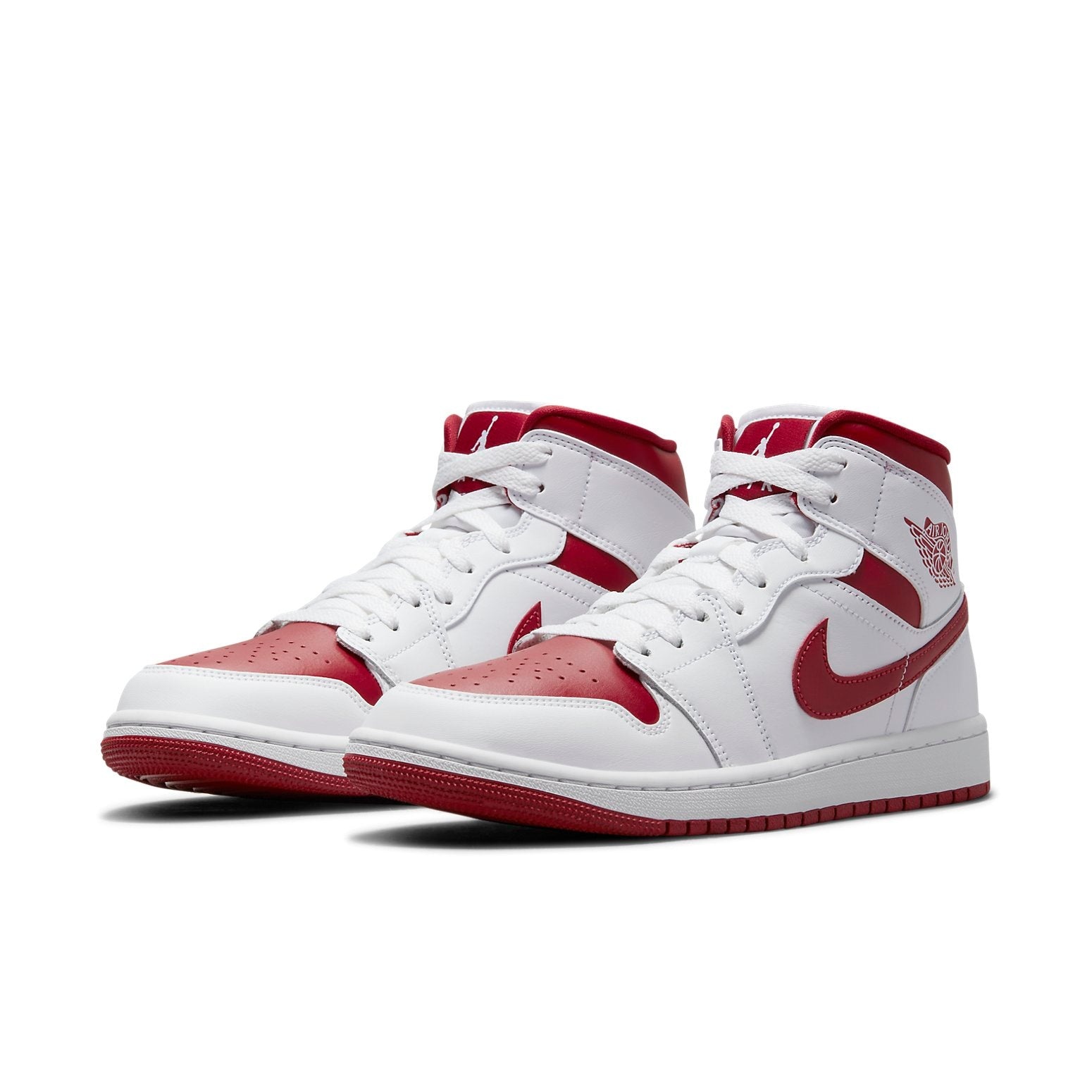 (WMNS) Air Jordan 1 Mid 'White Pomegranate' BQ6472-161 - 3