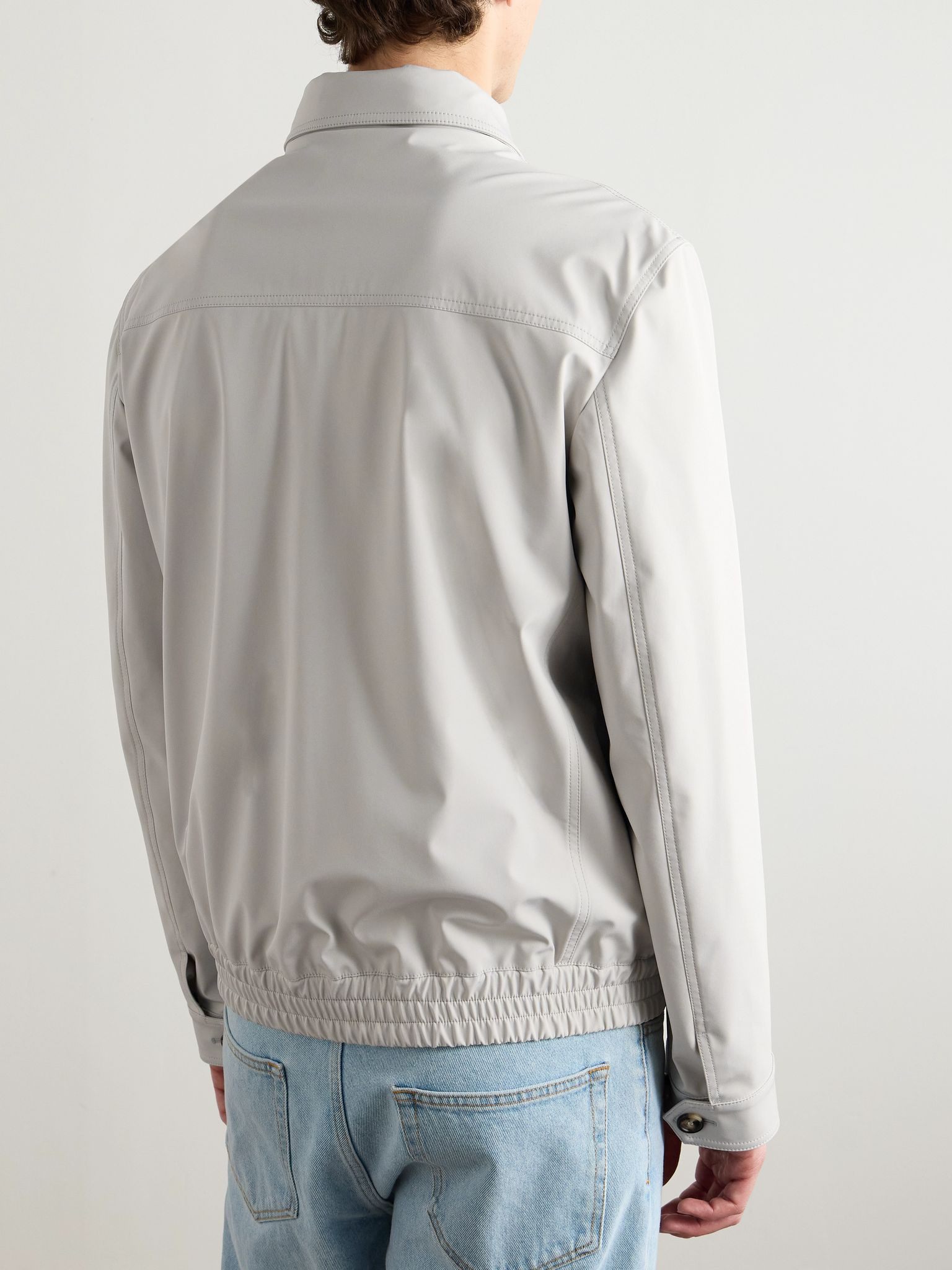 Shell Blouson Jacket Cream - 4