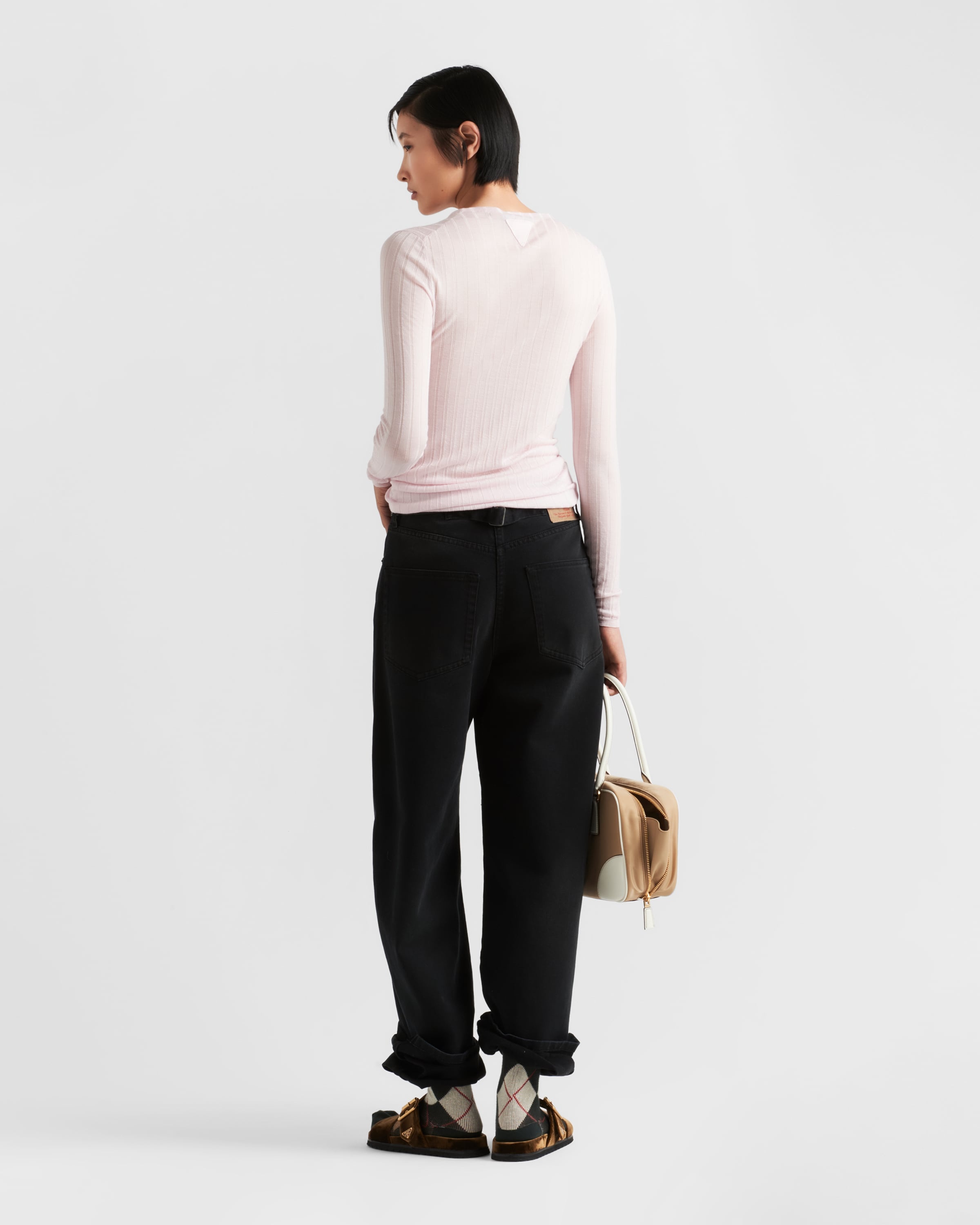 Cashmere and silk crew-neck sweater - 5