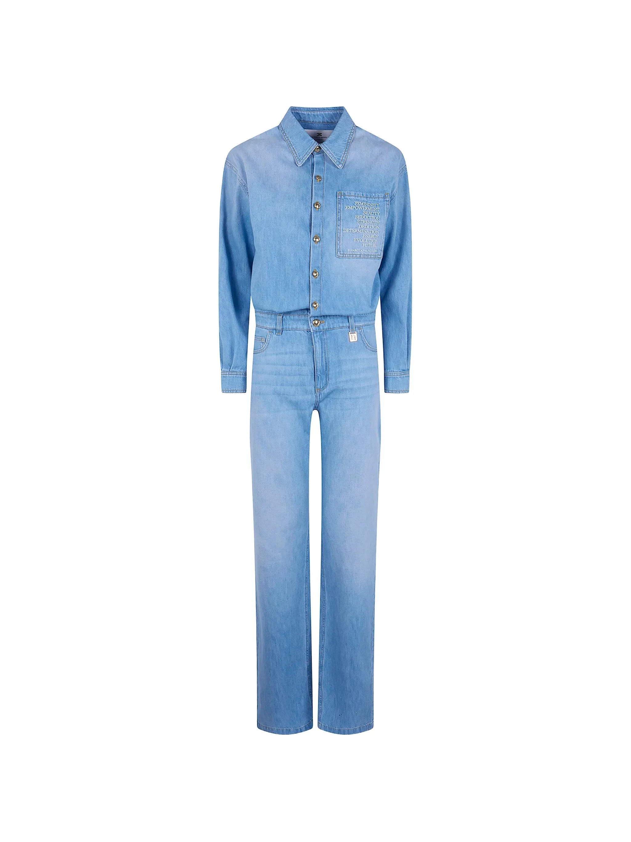 Elisabetta Franchi Button Pocket Jumpsuit - 1