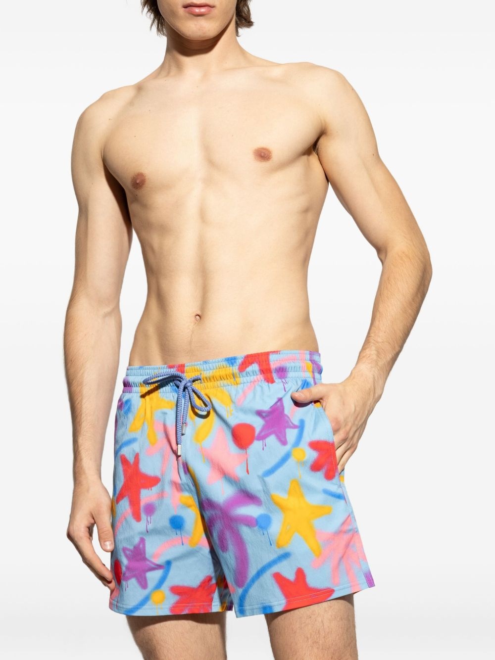 spray-paint swim shorts - 3