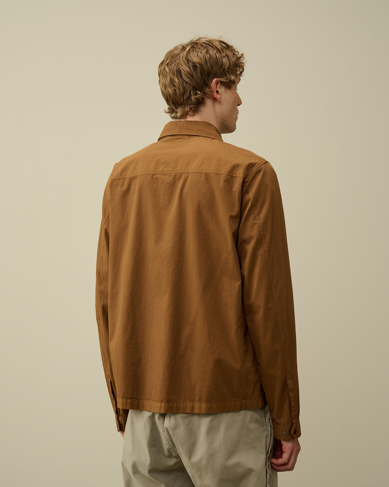 Organic Gabardine Zipped Utility Overshirt 3