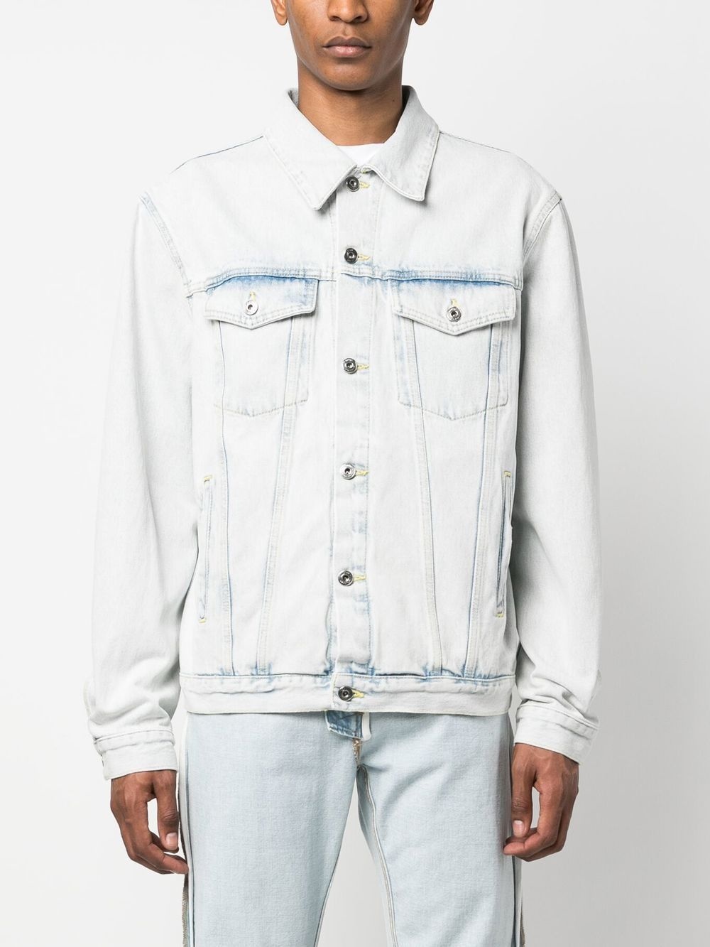 Off-White Skate bleached-effect denim jacket | REVERSIBLE