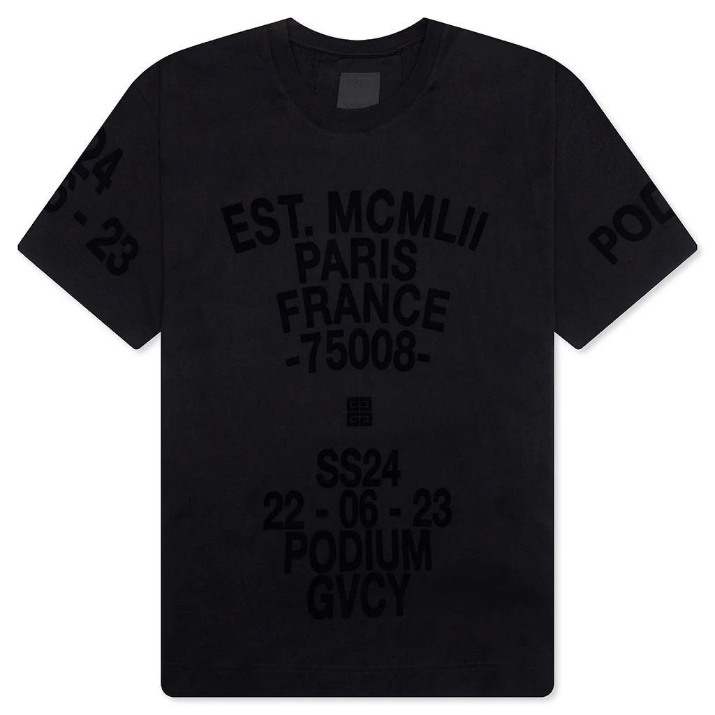 BOXY FIT T-SHIRT - BLACK - 1