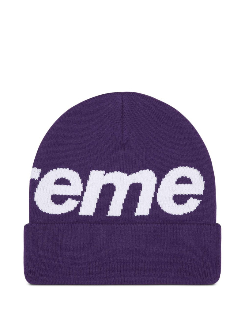 Supreme Big Logo beanie hat outlook