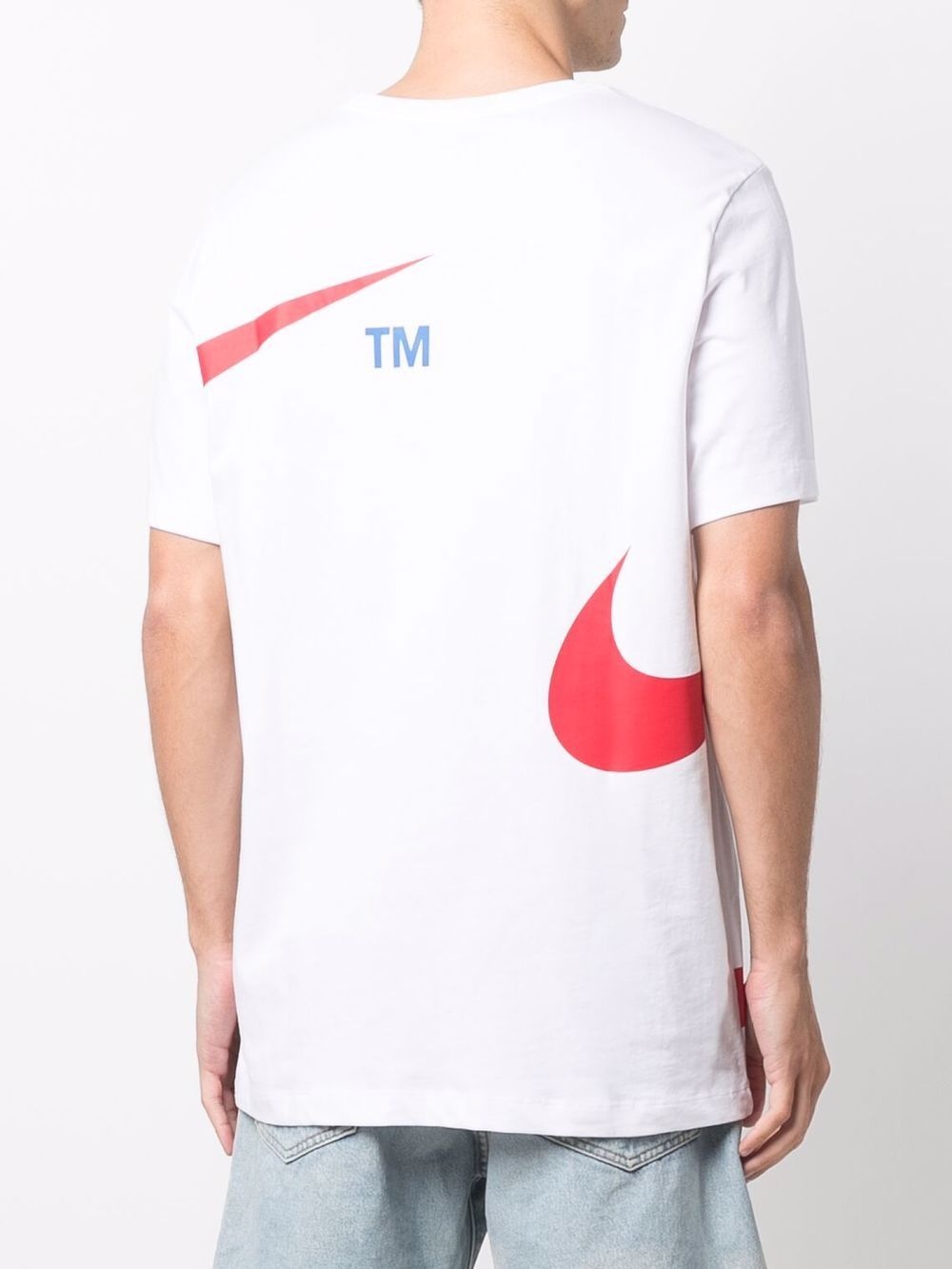 Swoosh-print short-sleeved T-shirt - 4