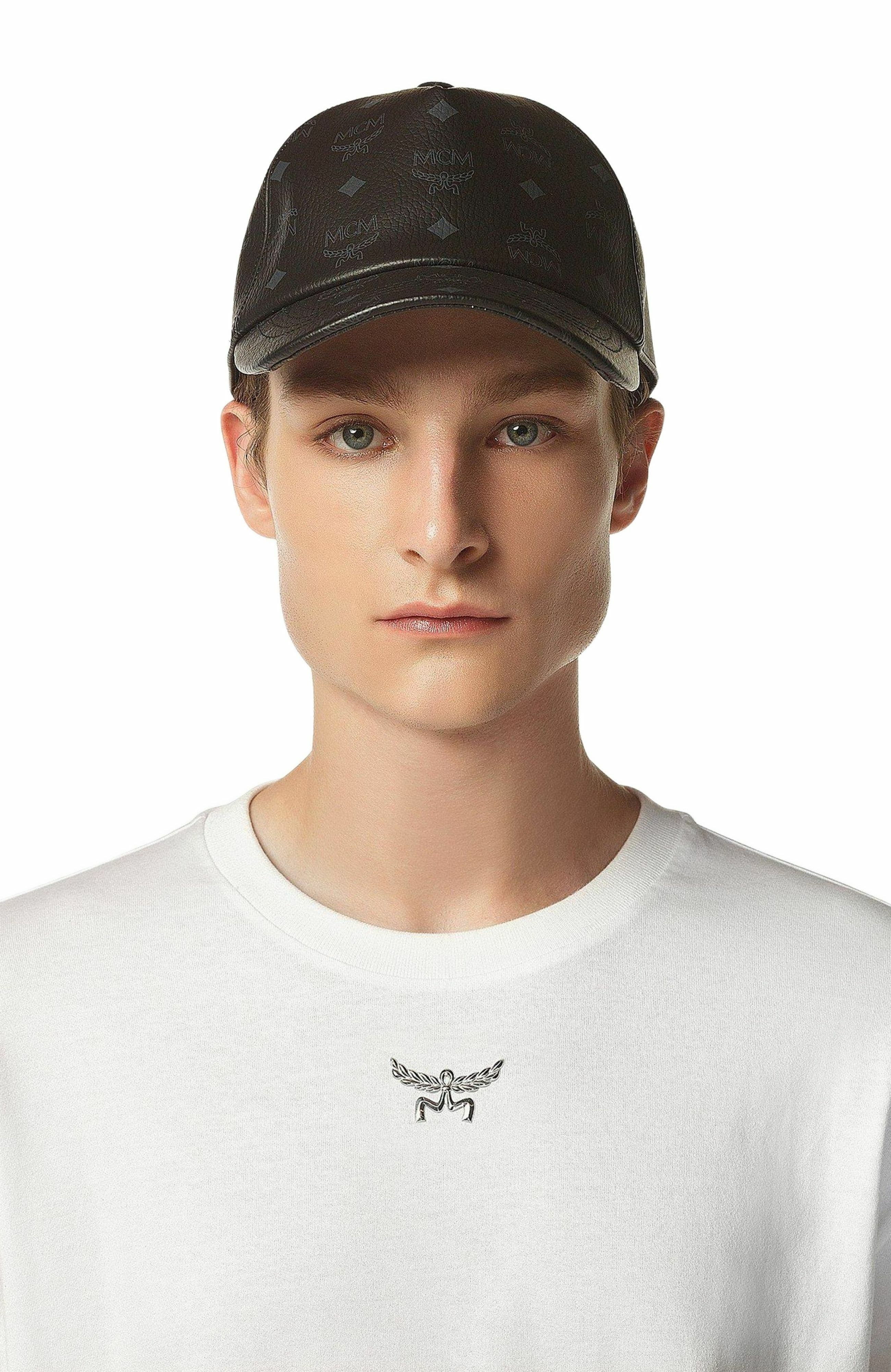MCM Classic Cap in Visetos in Black at Nordstrom - 6