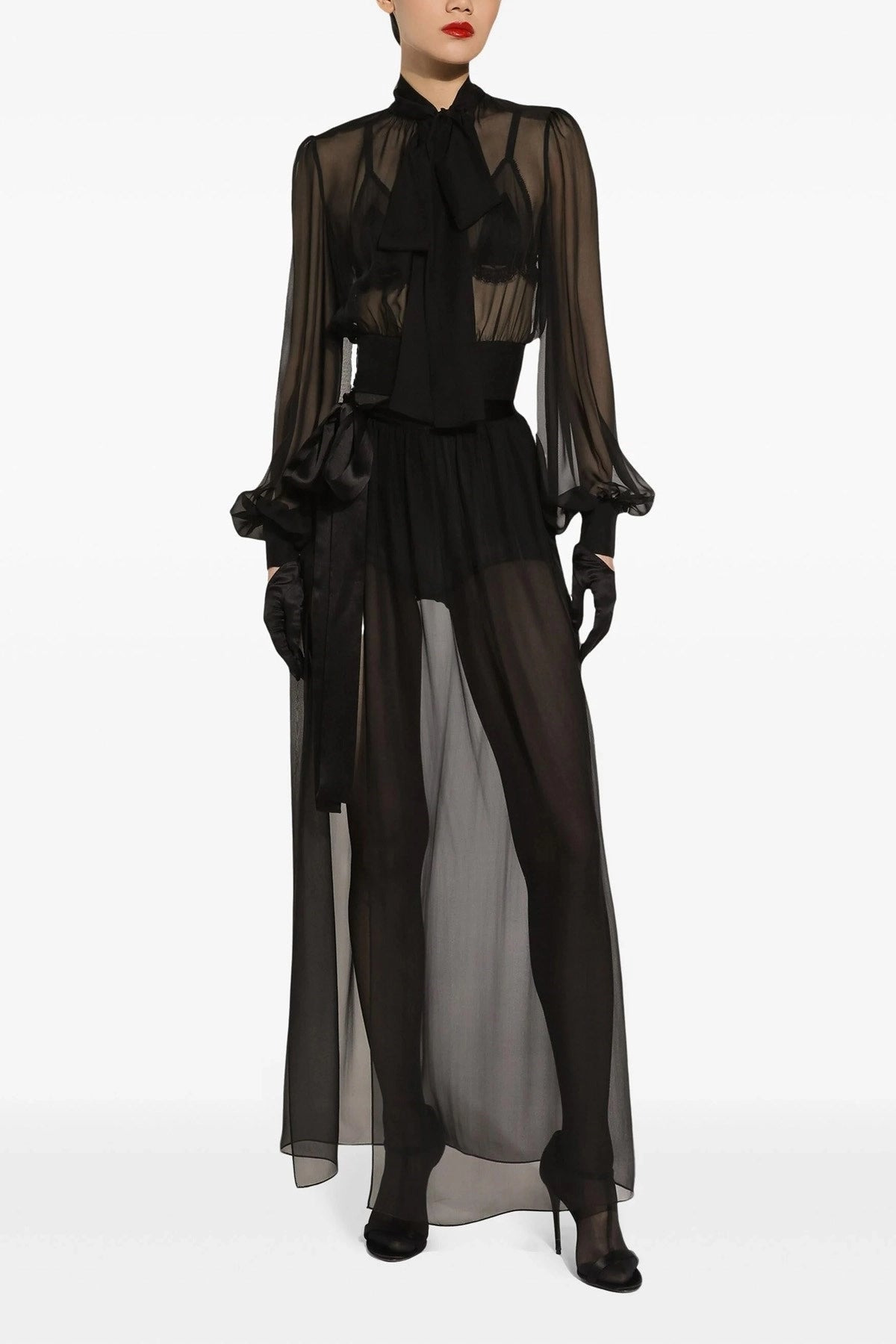 Dolce & Gabbana Women Chiffon Long Skirt - 2