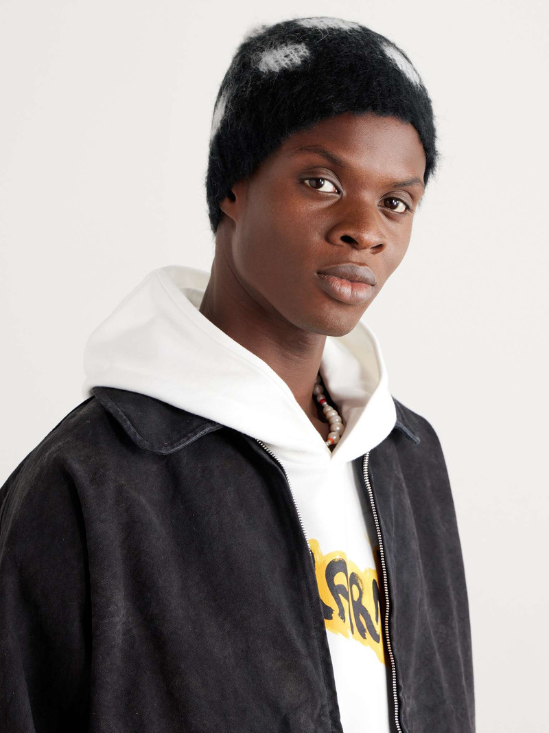 Marni Polka-Dot Brushed-Knit Beanie outlook
