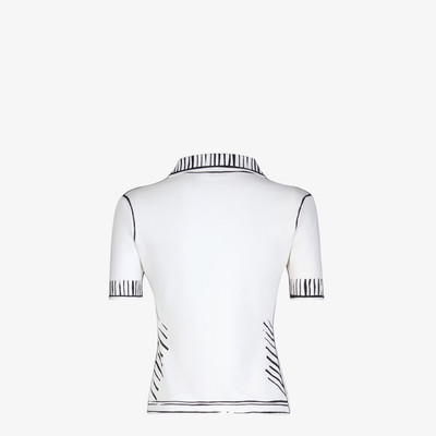 FENDI Fendi Roma Joshua Vides viscose polo shirt outlook