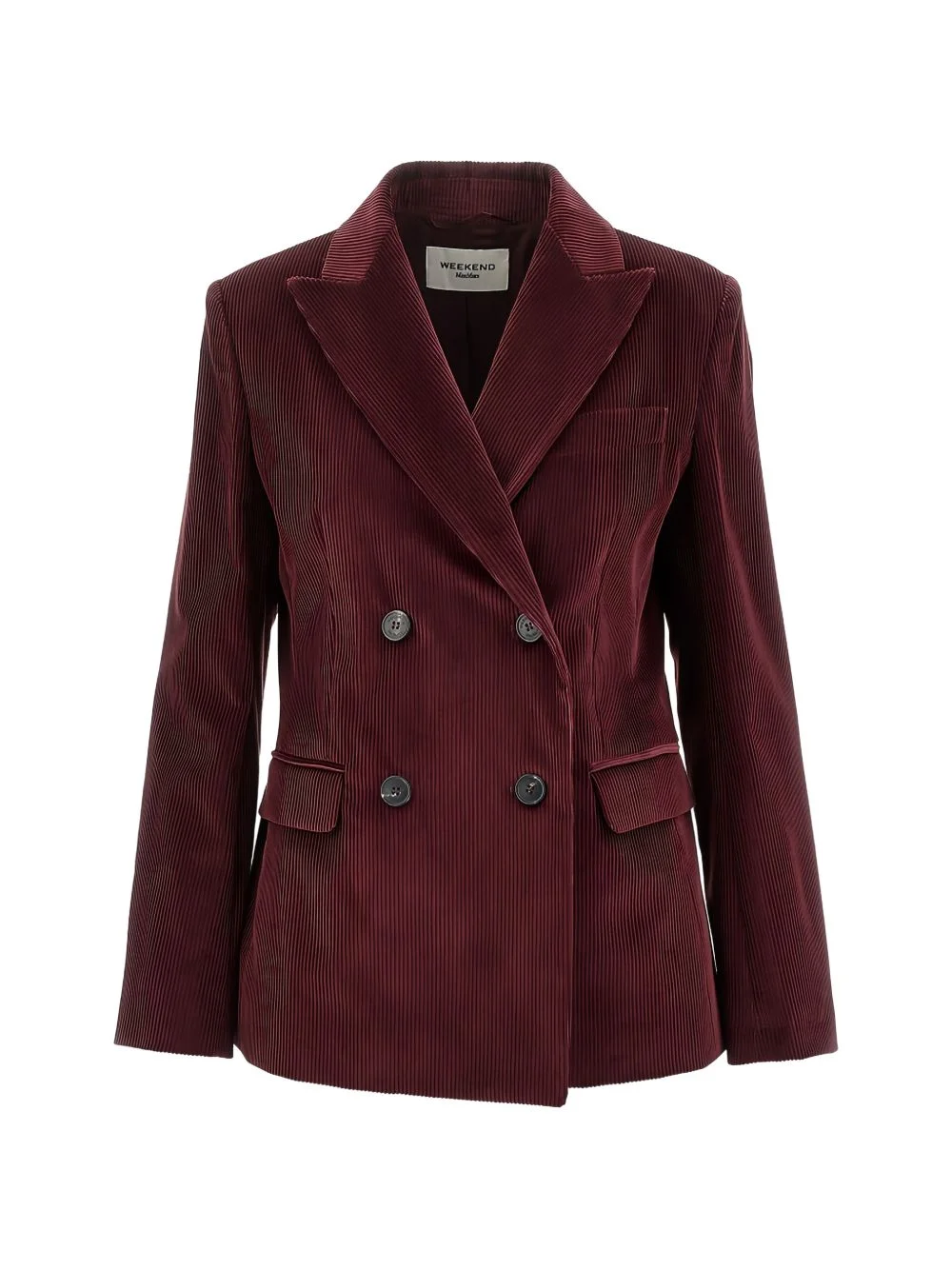 cotton corduroy velvet blazer - bordeaux - 1