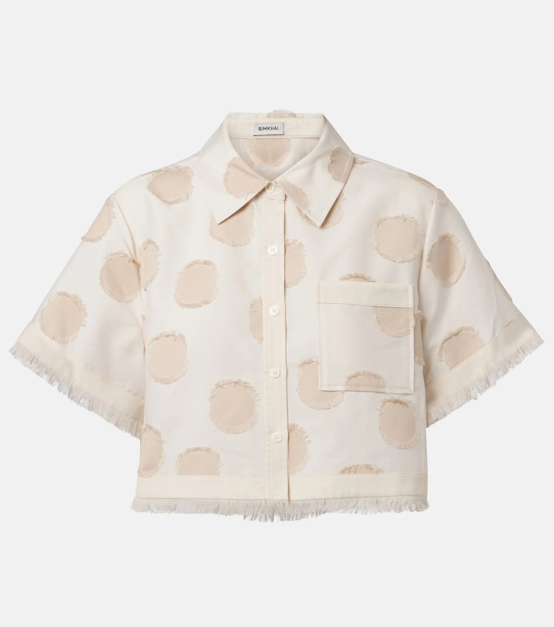 Topanga polka-dot crop top - 1
