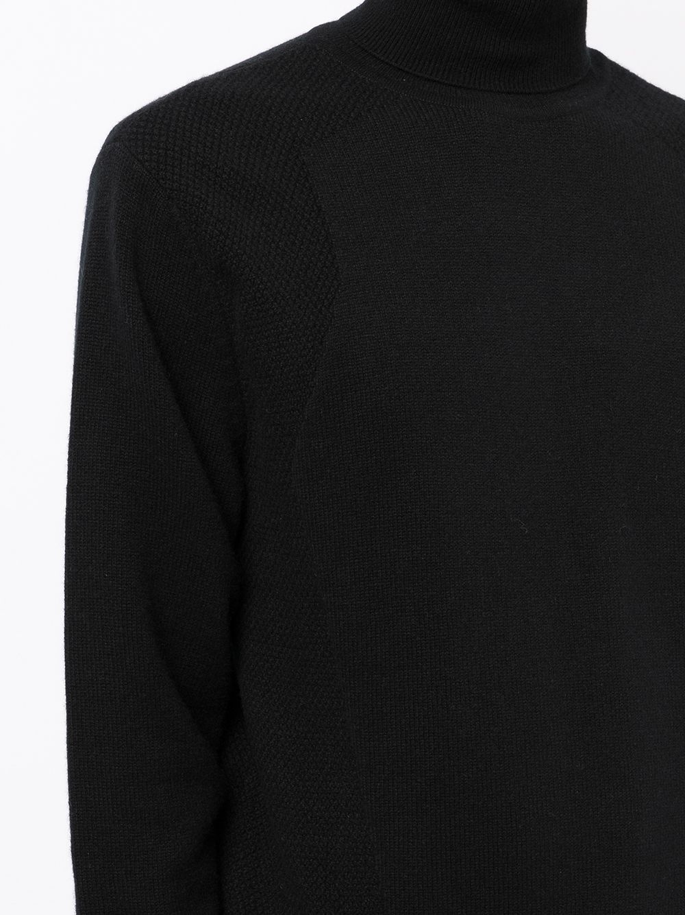 roll neck cashmere sweater - 5