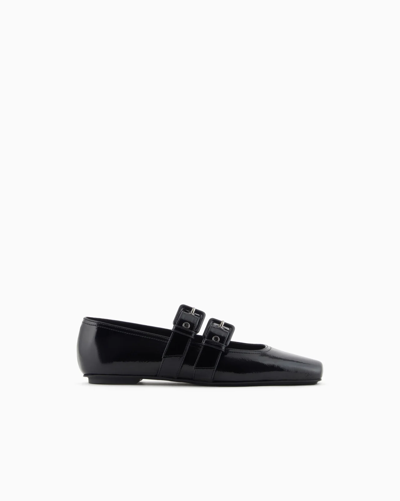 PATENT LEATHER BALLERINAS WITH DOUBLE STRAP - 1