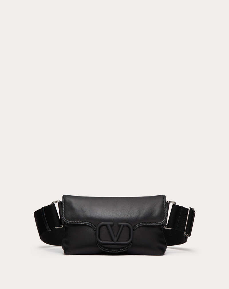 VALENTINO GARAVANI NOIR NAPPA LEATHER SHOULDER BAG 1
