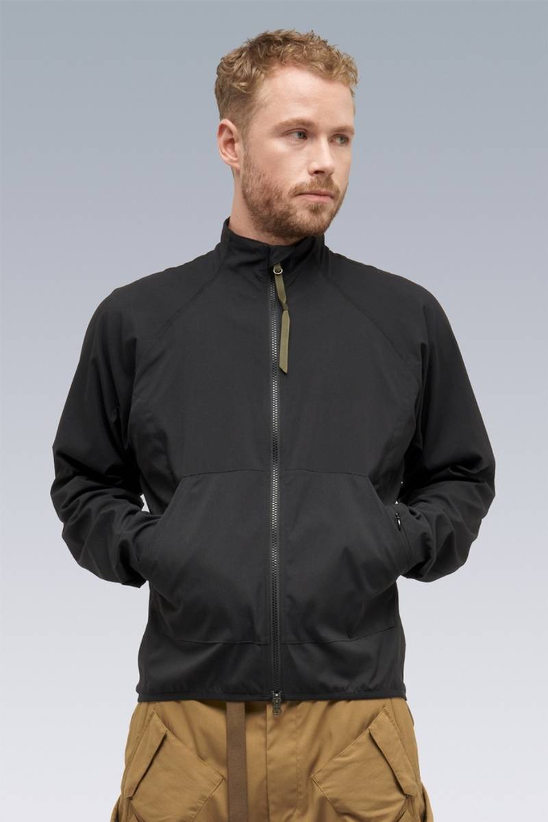 J97-M Nylon Stretch Contour Jacket Black 1
