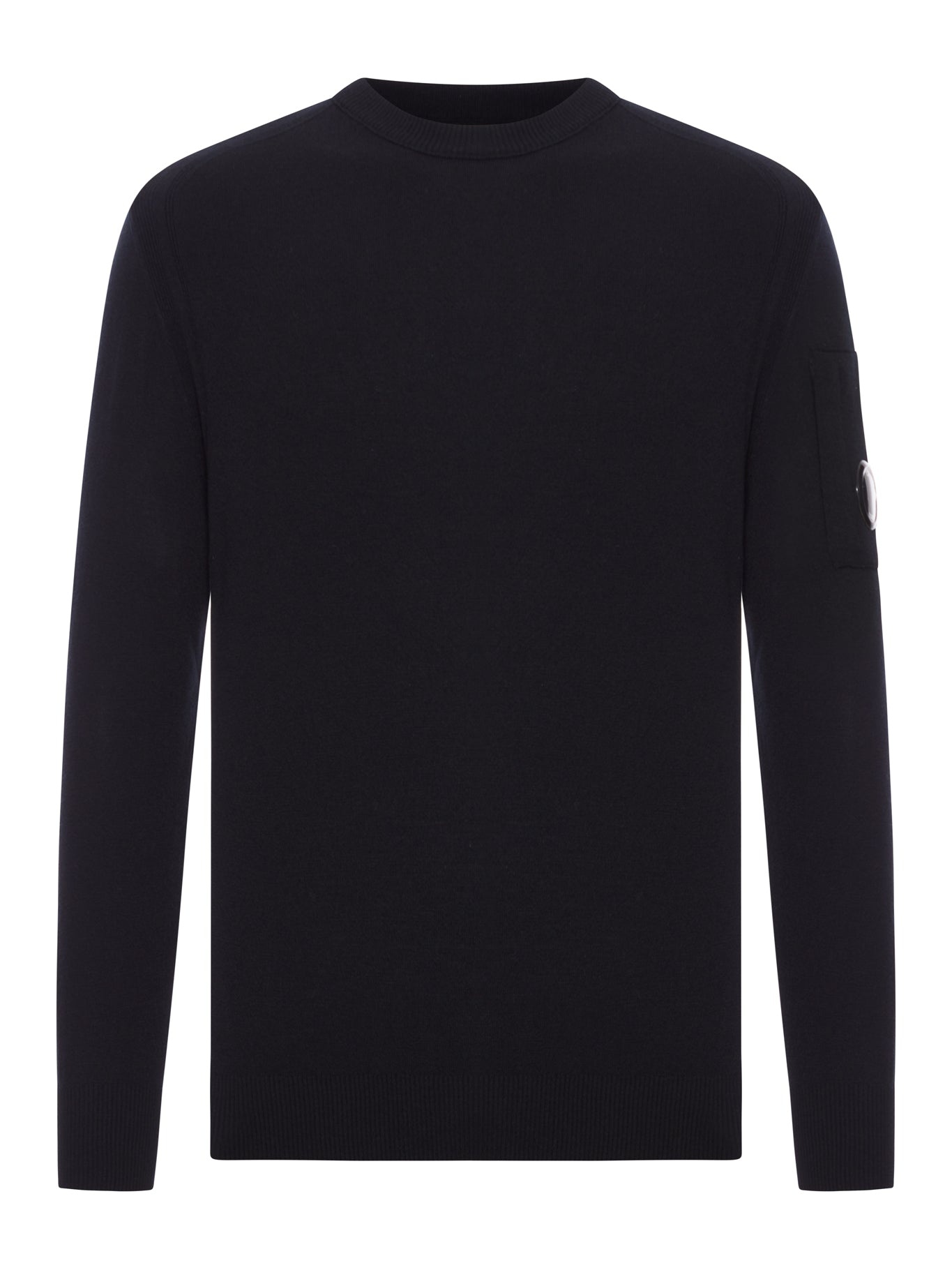 CREW NECK SWEATER IN MERINO WOOL - 1