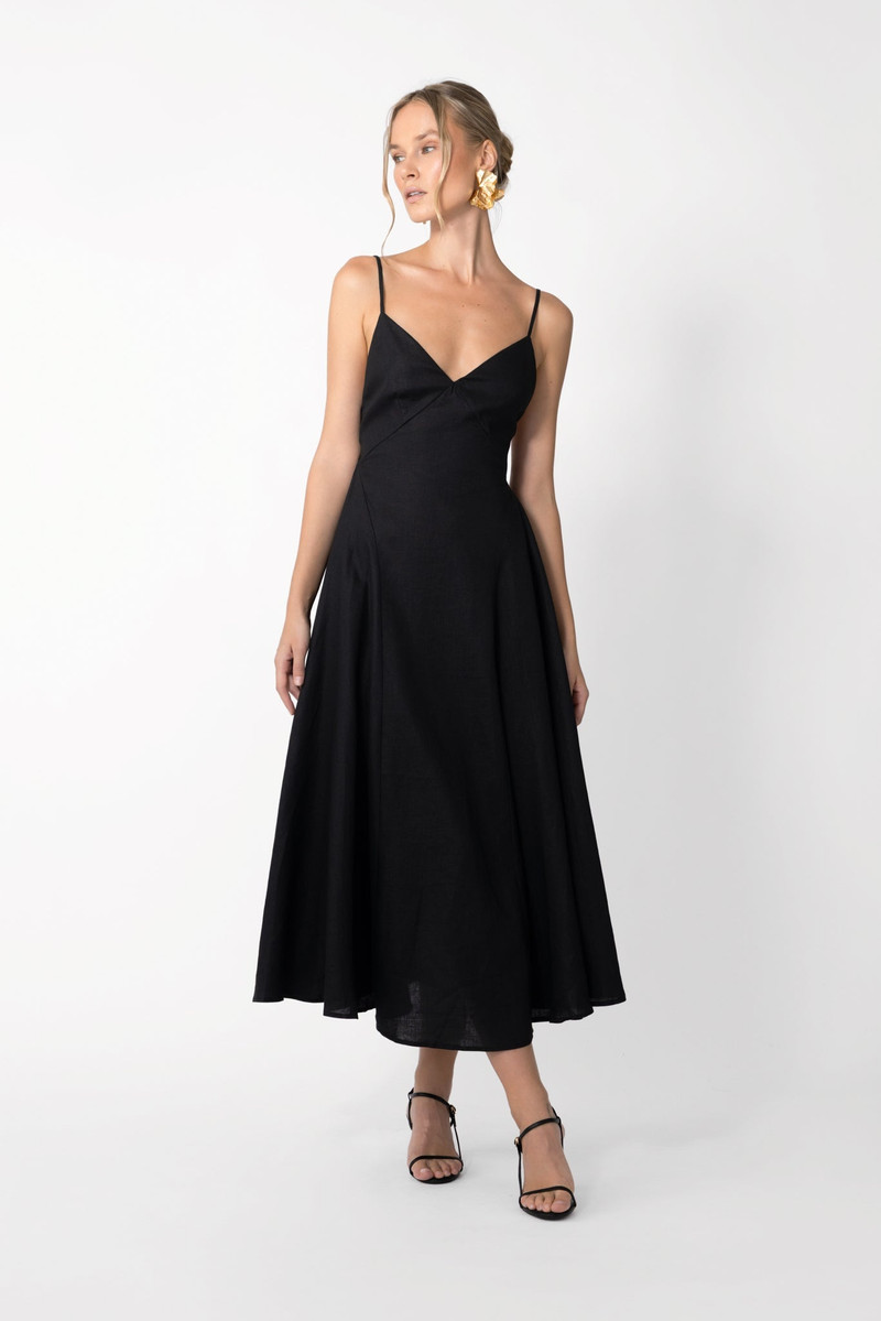 SAU LEE HANNAH MIDI DRESS outlook