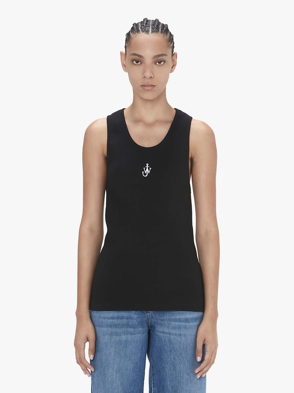 TANK TOP WITH ANCHOR LOGO EMBROIDERY - 2