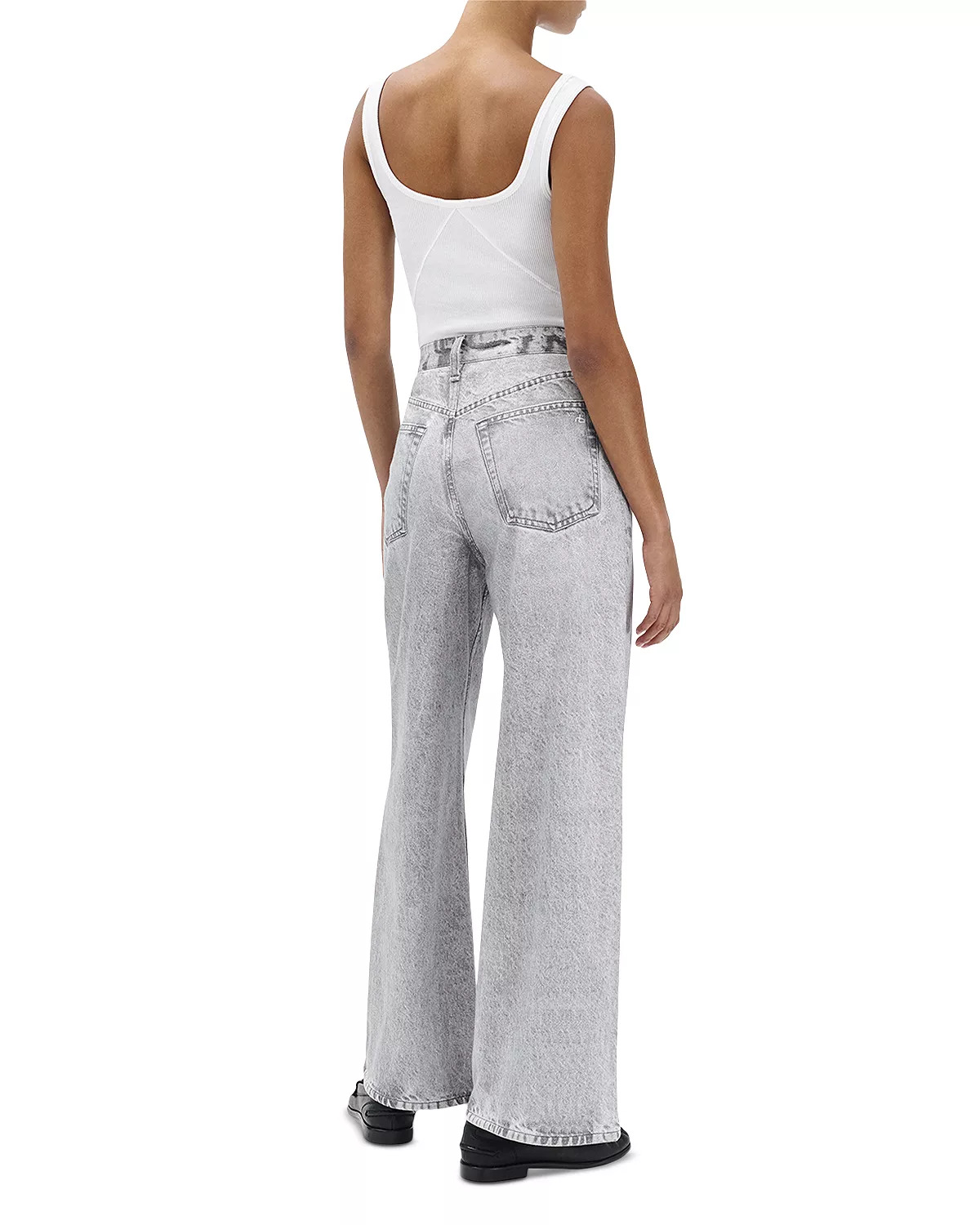 Miramar Sofie Wide Leg Jeans in Icey Gray - 3