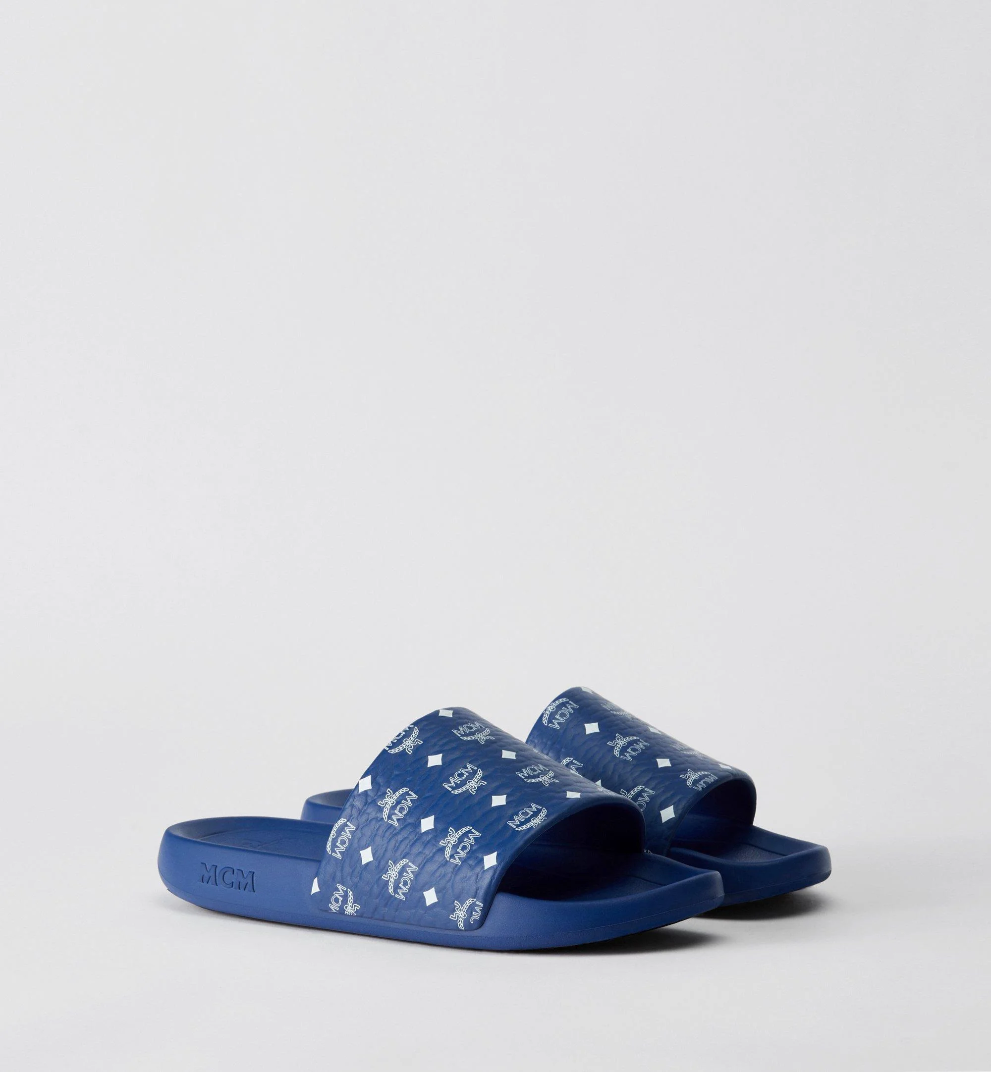 Monogram Print Rubber Slides - 1
