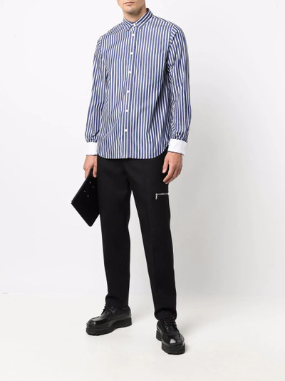 sacai stripe-print shirt outlook