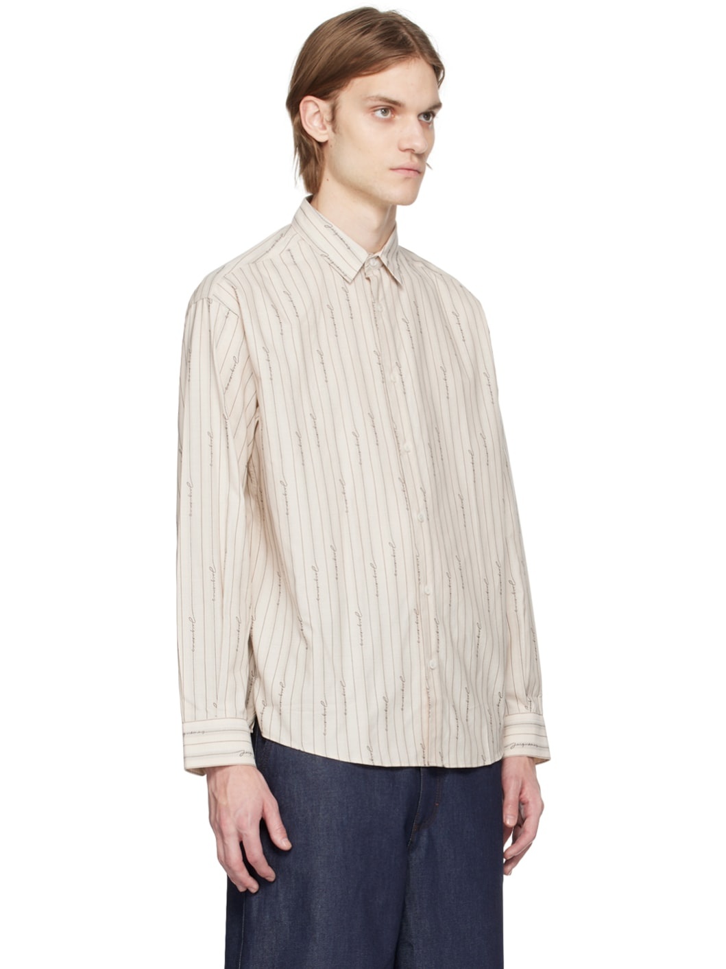 Beige Le Raphia 'La Chemise Simon' Shirt - 2