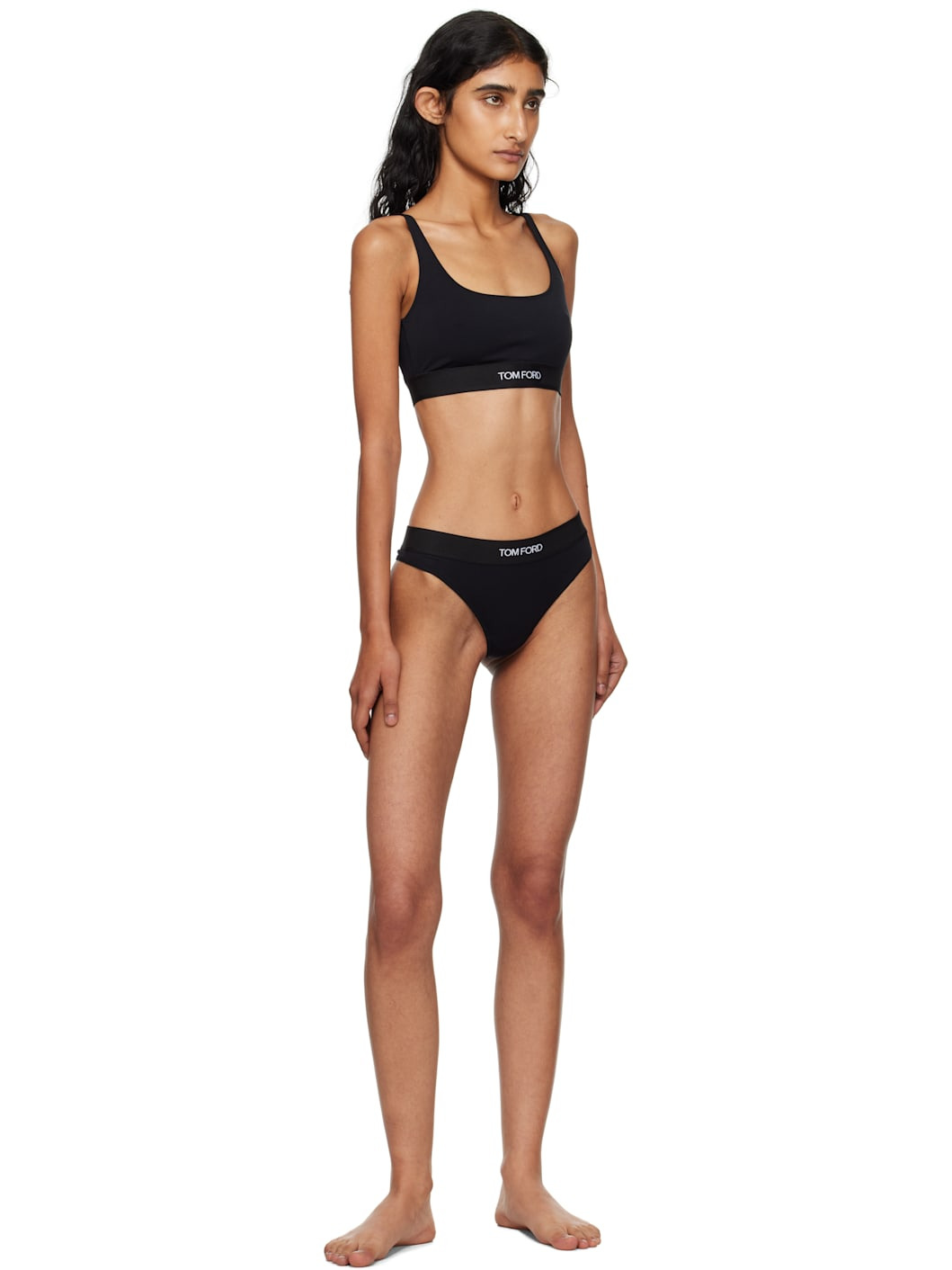 Black Modal Signature Bralette - 4