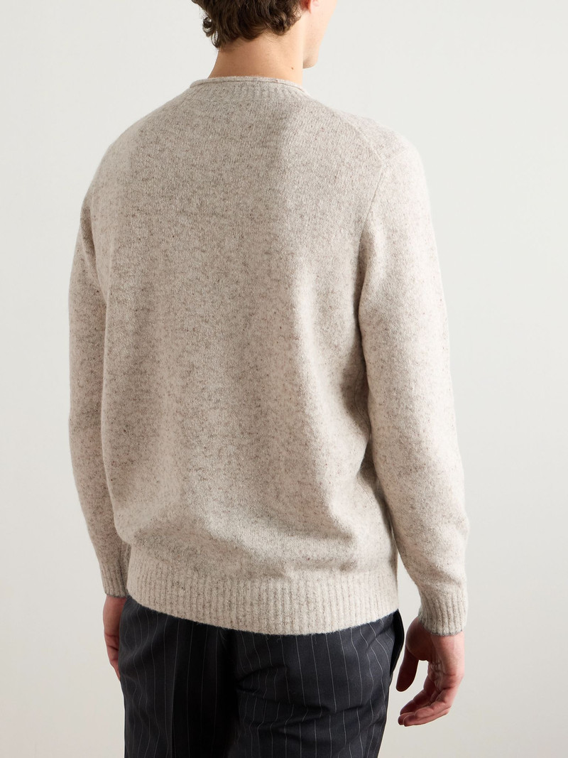 Ribbed-Knit Sweater Gray 4