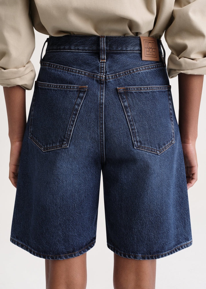 Classic denim shorts dark blue - 6