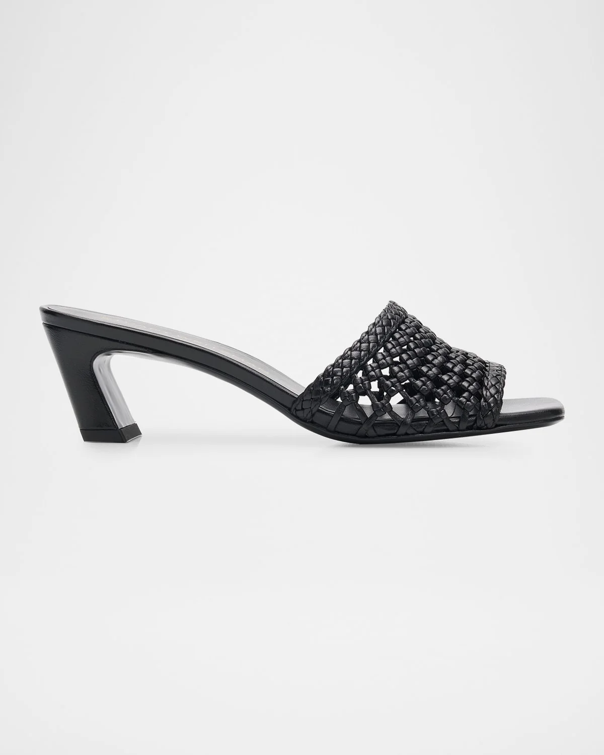 Marina 50mm Leather Angled-Heel Slide Sandals - 1