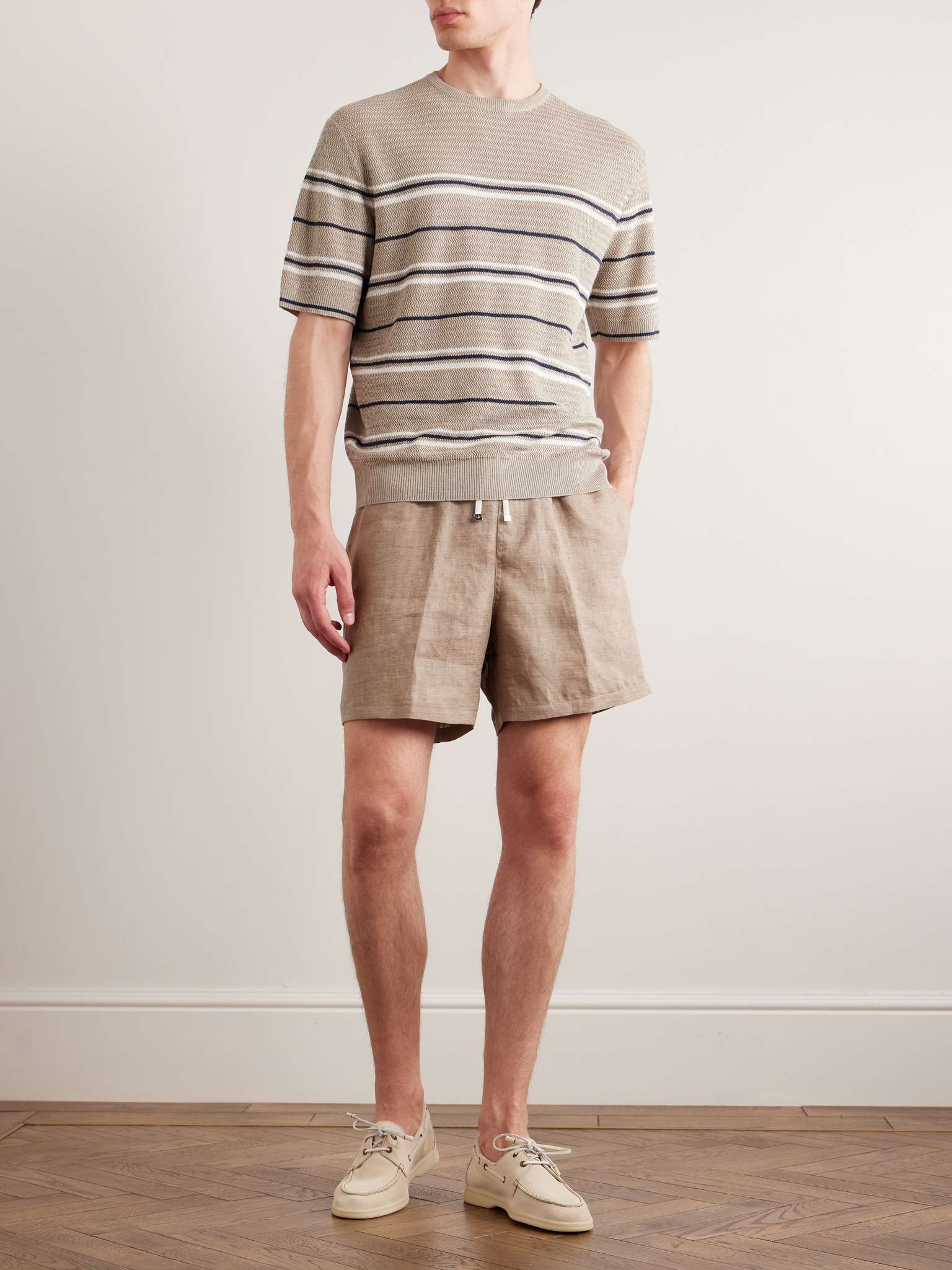 Arizona Straight-Leg Linen Bermuda Shorts - 2