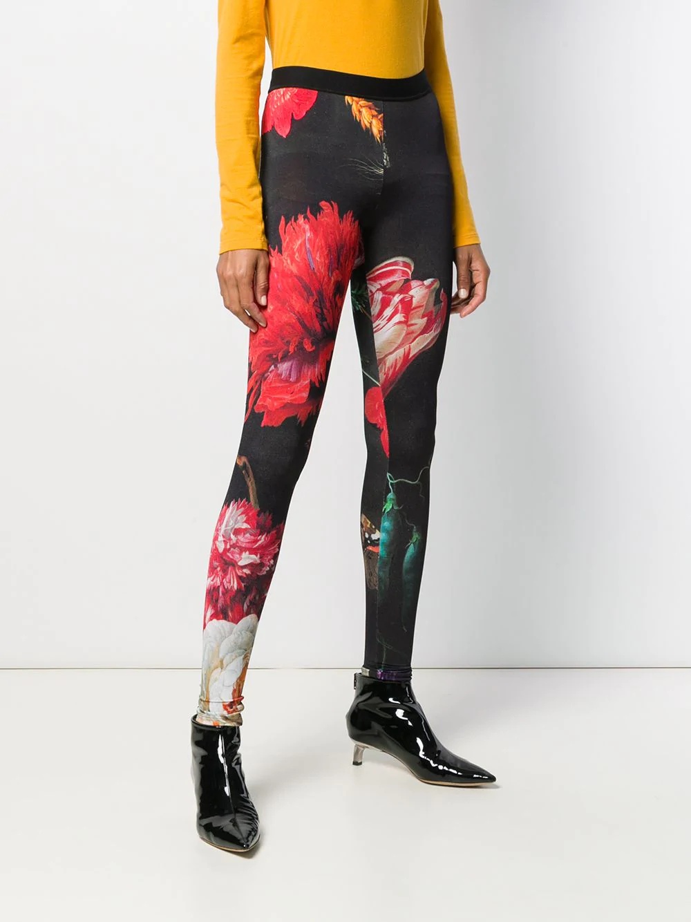 floral print leggings - 3