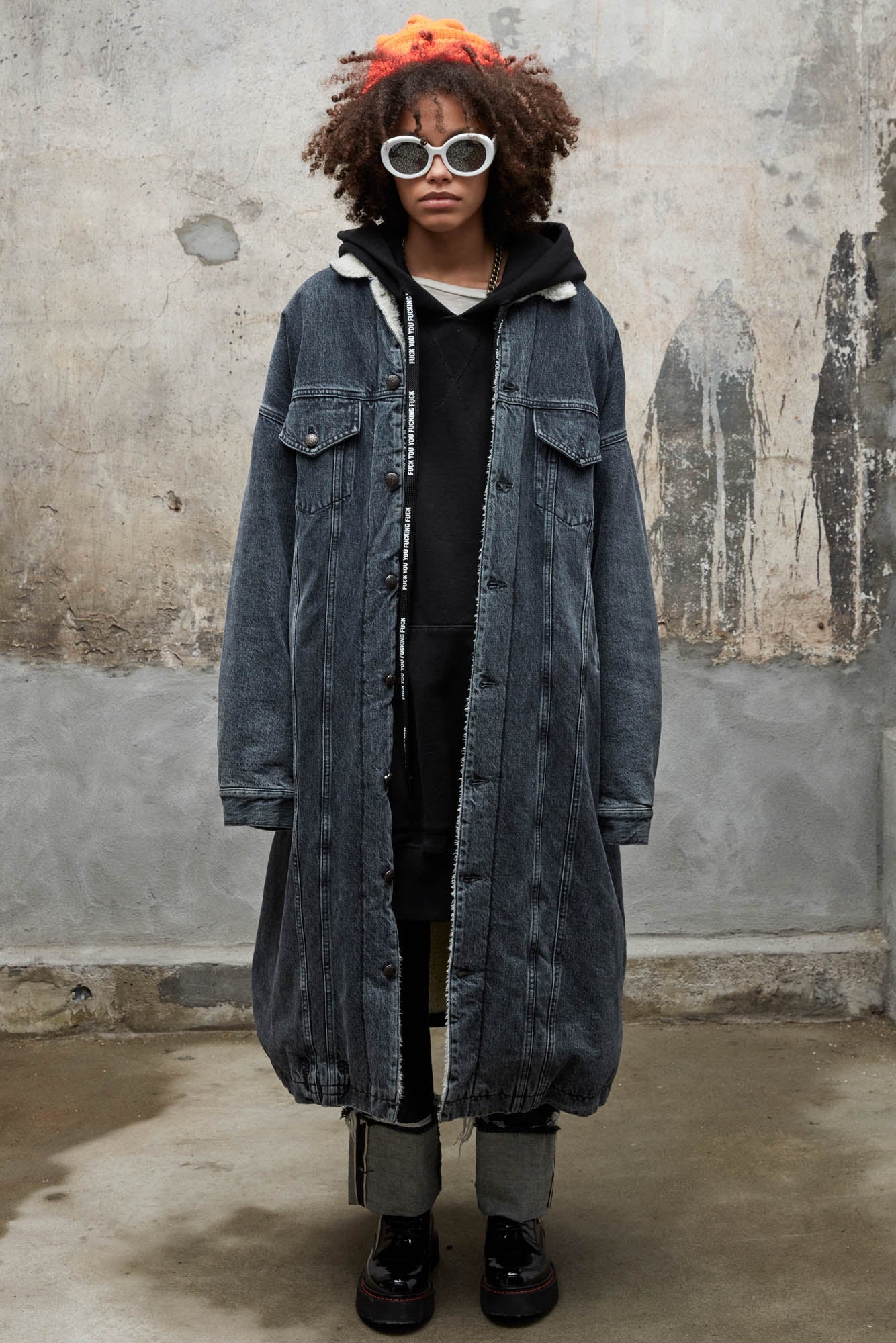 Lyle Trucker Coat - Stone Black | R13 - 1