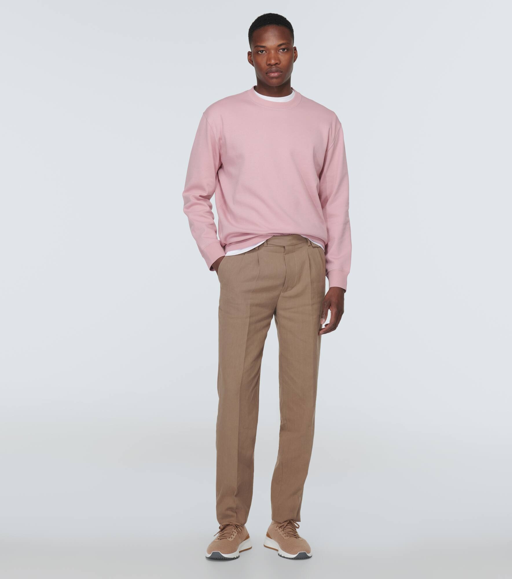 Cotton-blend sweatshirt - 2