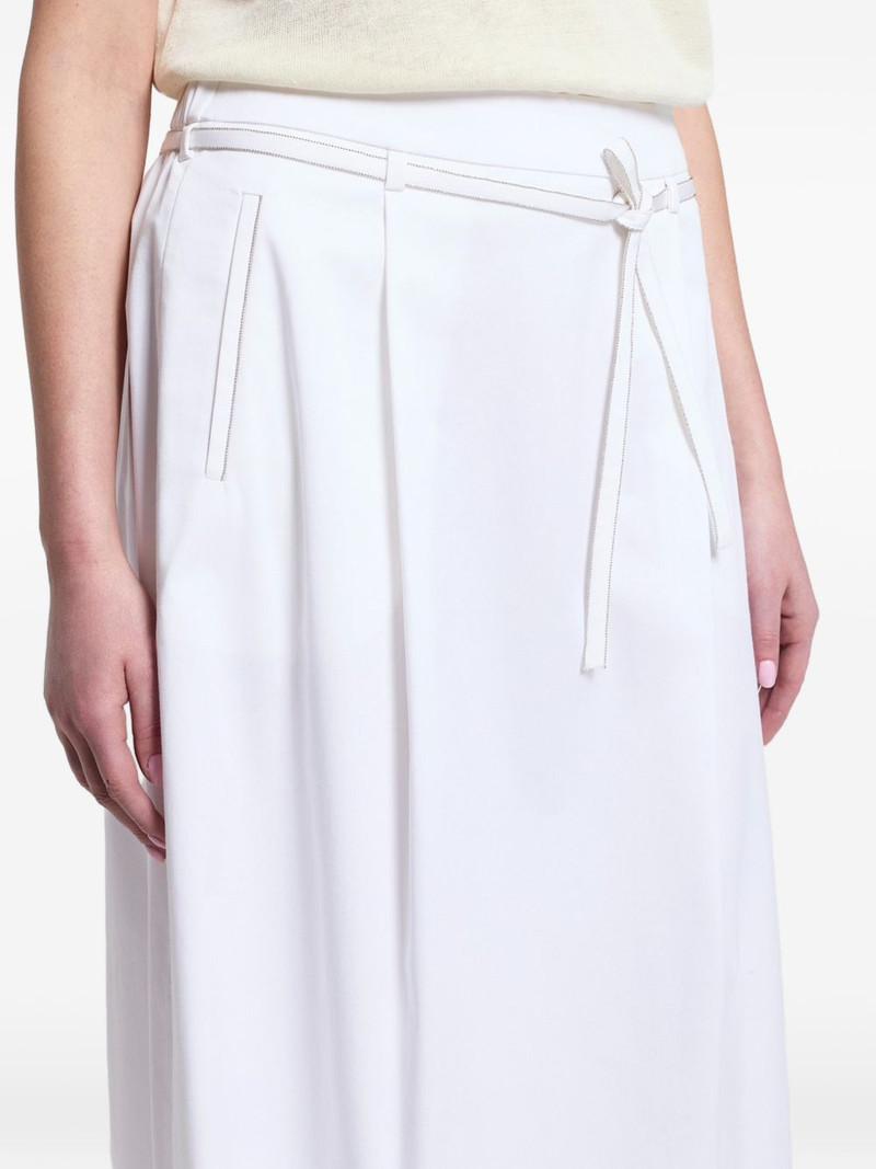 midi belted pleated skirt 4