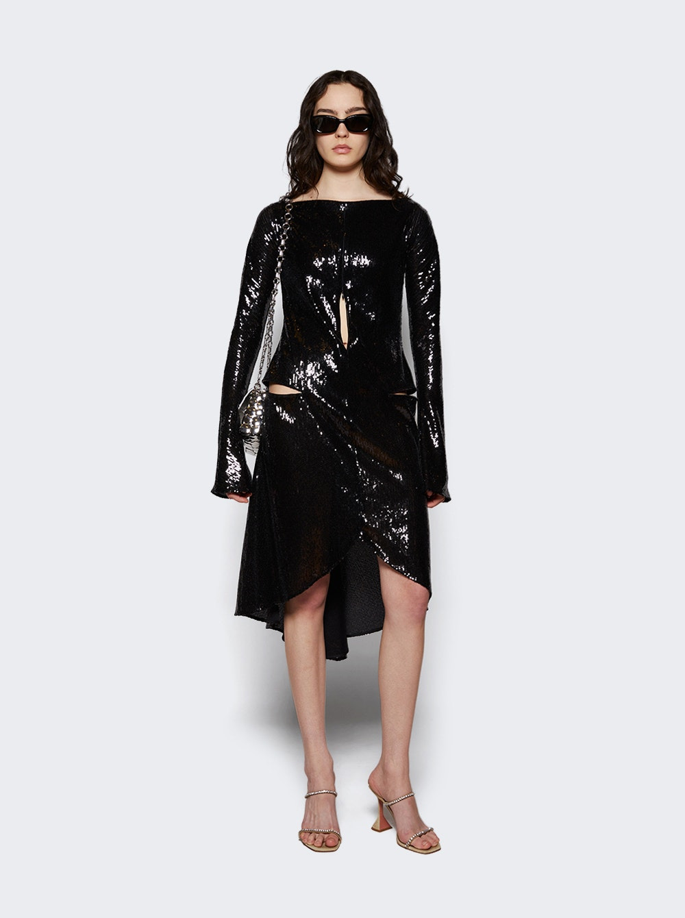 Ellipse Glitter Dress Black - 2