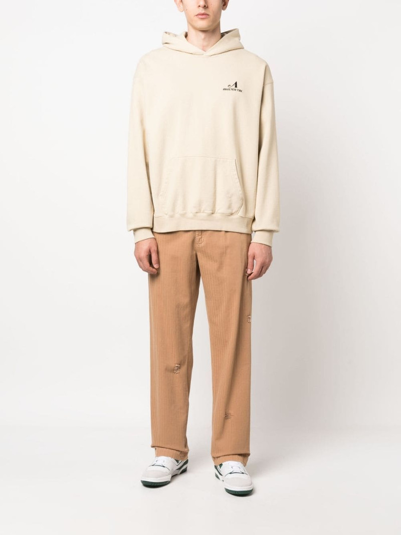 AWAKE NY embroidered-logo cotton hoodie outlook
