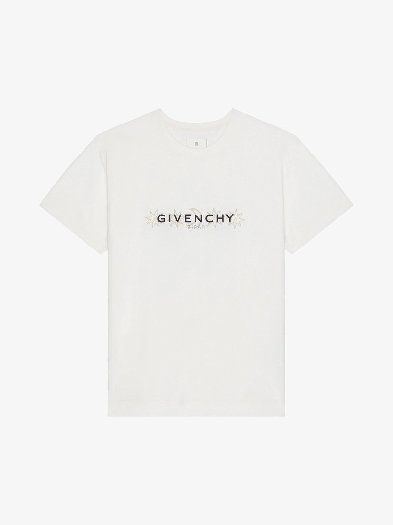 GIVENCHY REVERSE T-SHIRT IN COTTON WITH TAROT PRINT - 1