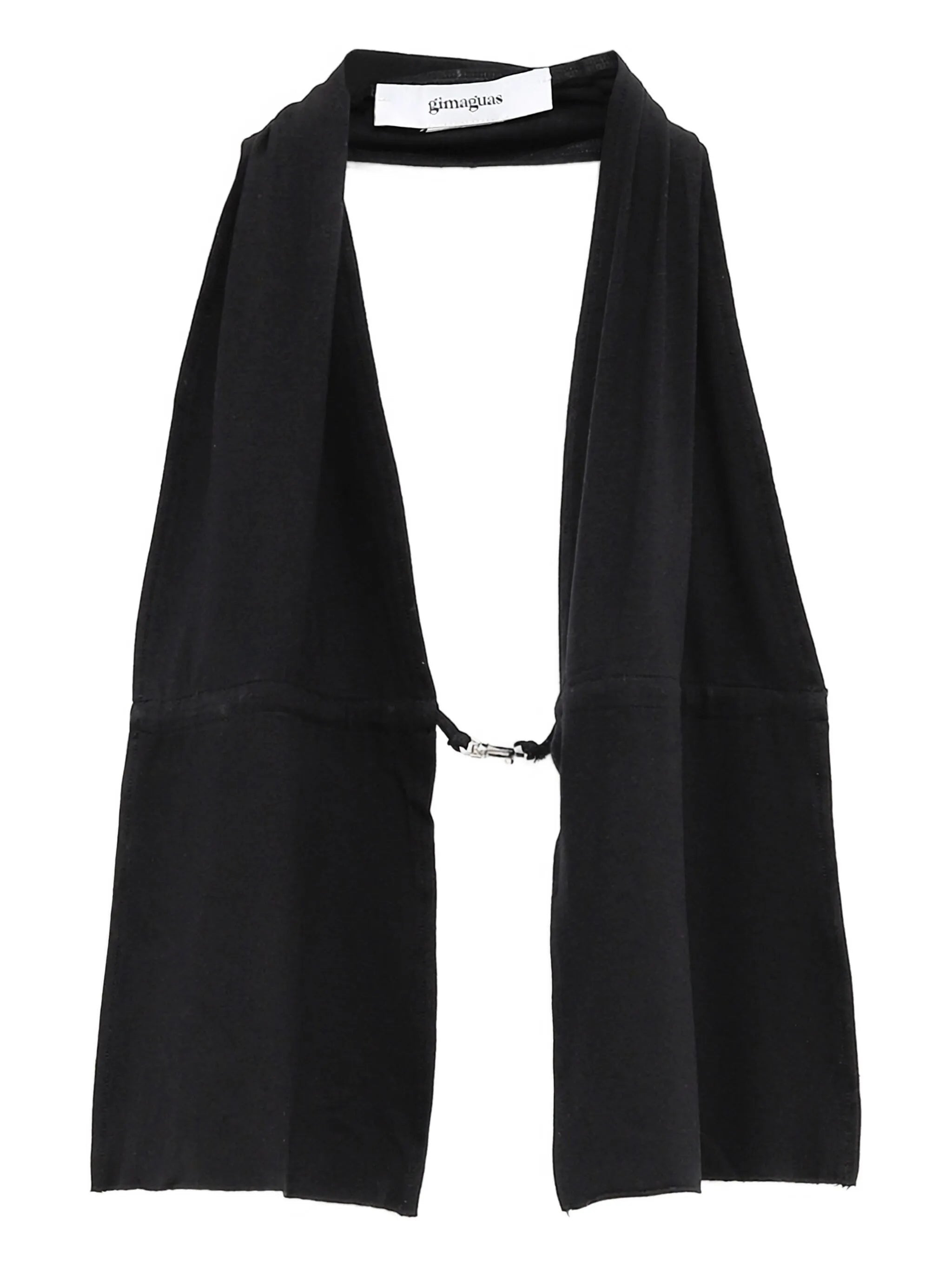 Gimaguas Mia Draped Buckle Halter Top - 1