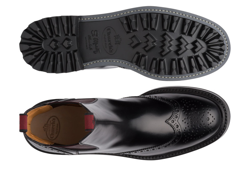 Aura 2 lw
Polished Binder Chelsea Boot Brogue Black / brown 3