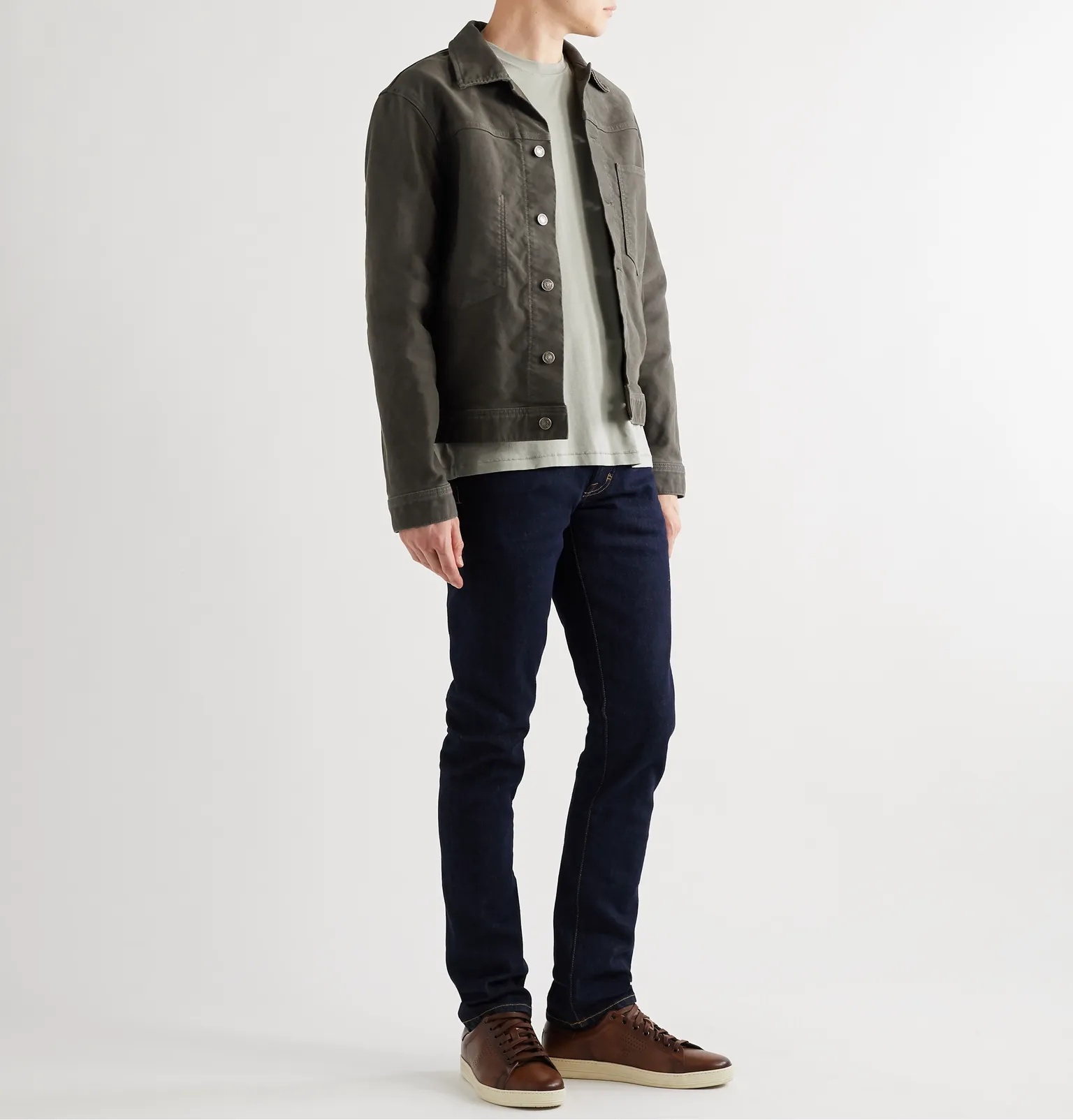 Cotton-Moleskin Trucker Jacket - 2