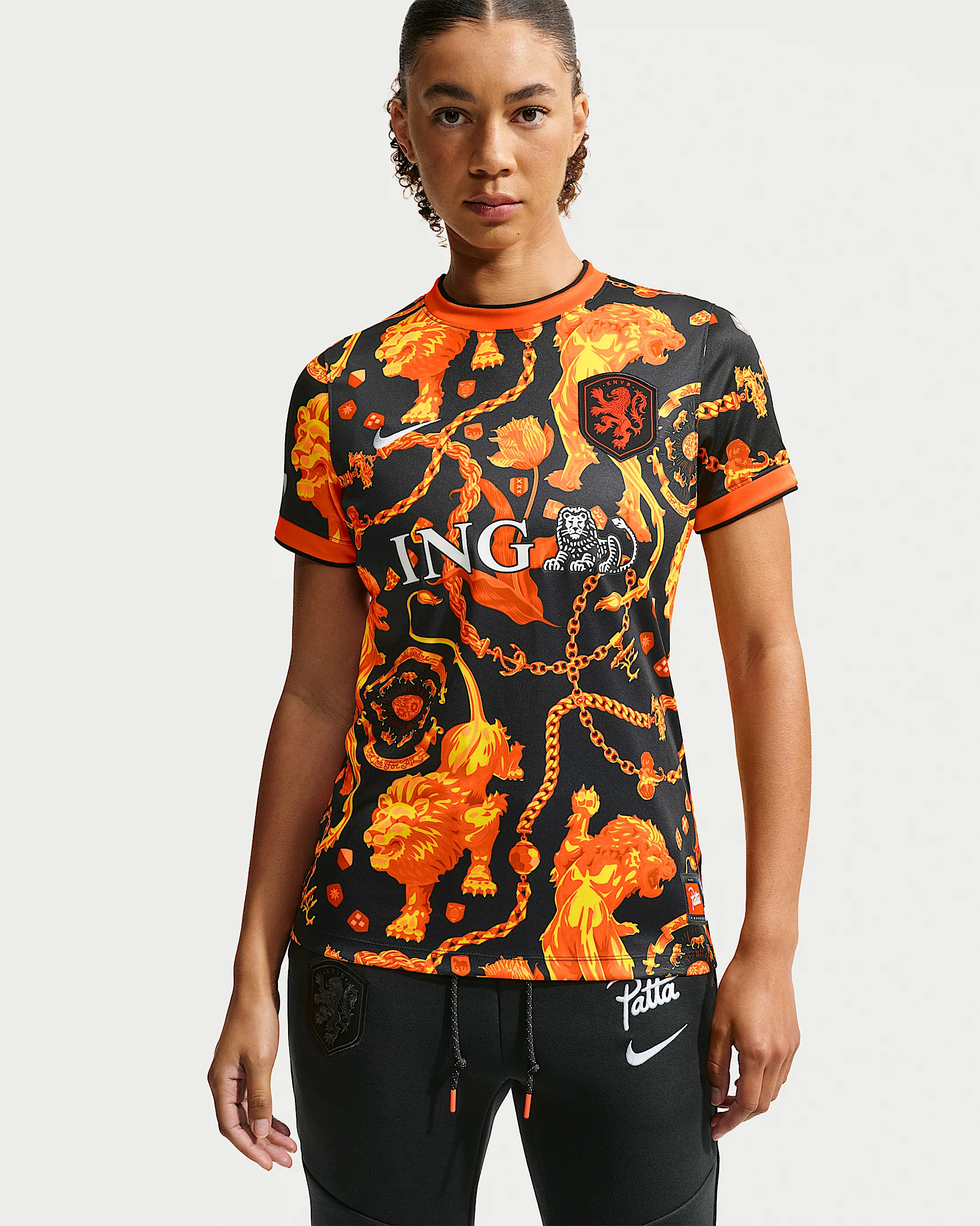 Netherlands x Patta Women's Short-Sleeve Soccer Top - 1