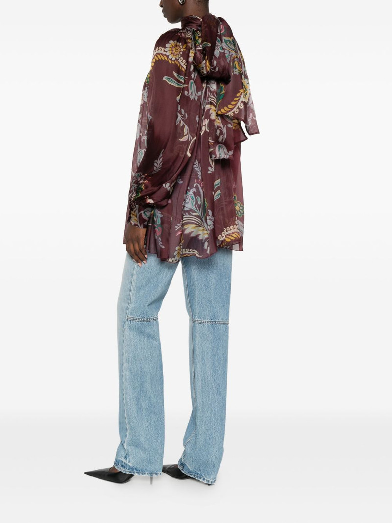 Etro paisley-print silk blouse outlook