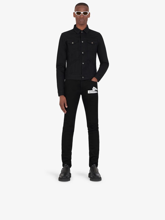 GIVENCHY WEBBING SLIM FIT JACKET IN DENIM - 3