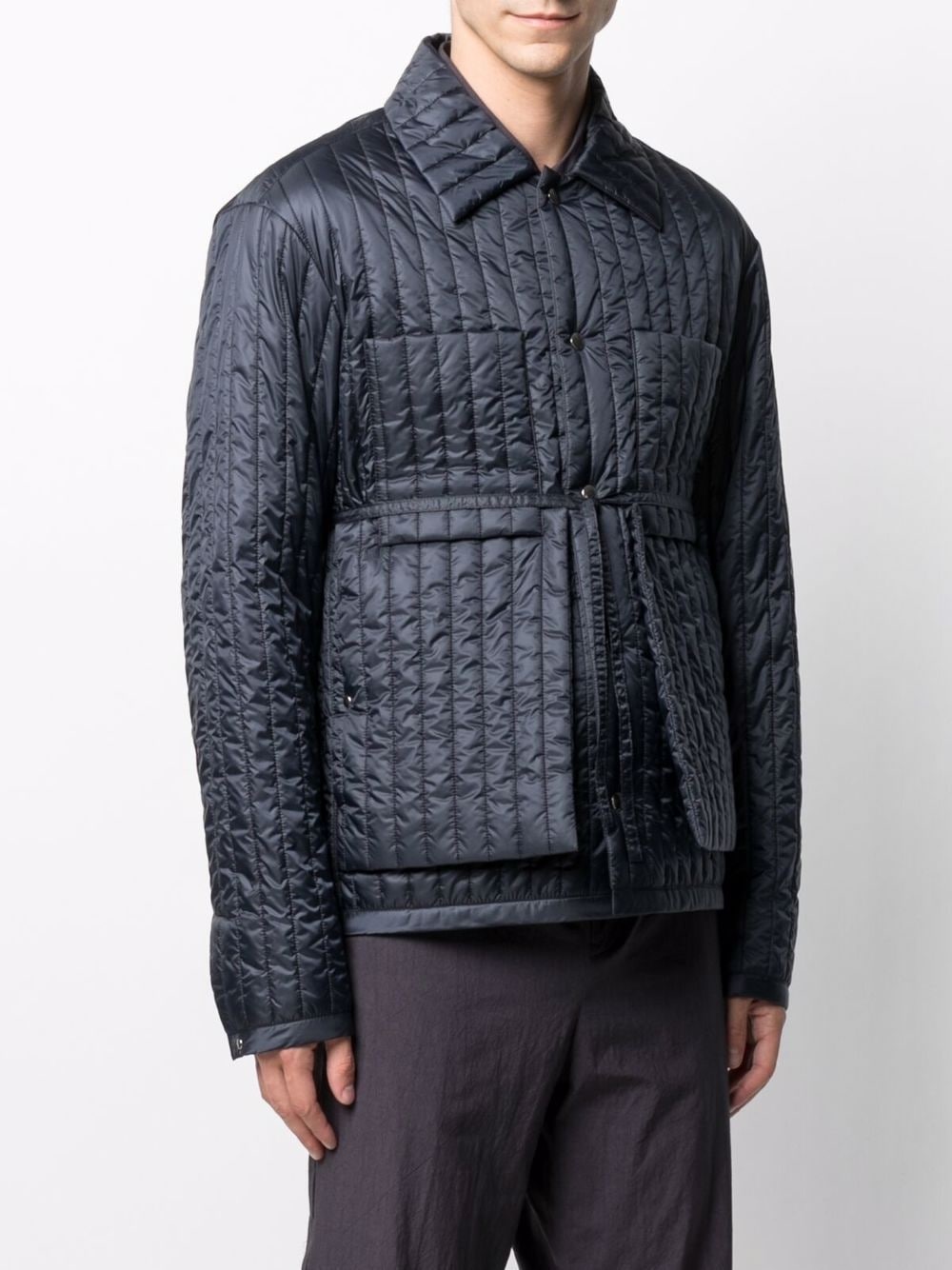 quilted buttoned jacket - 3