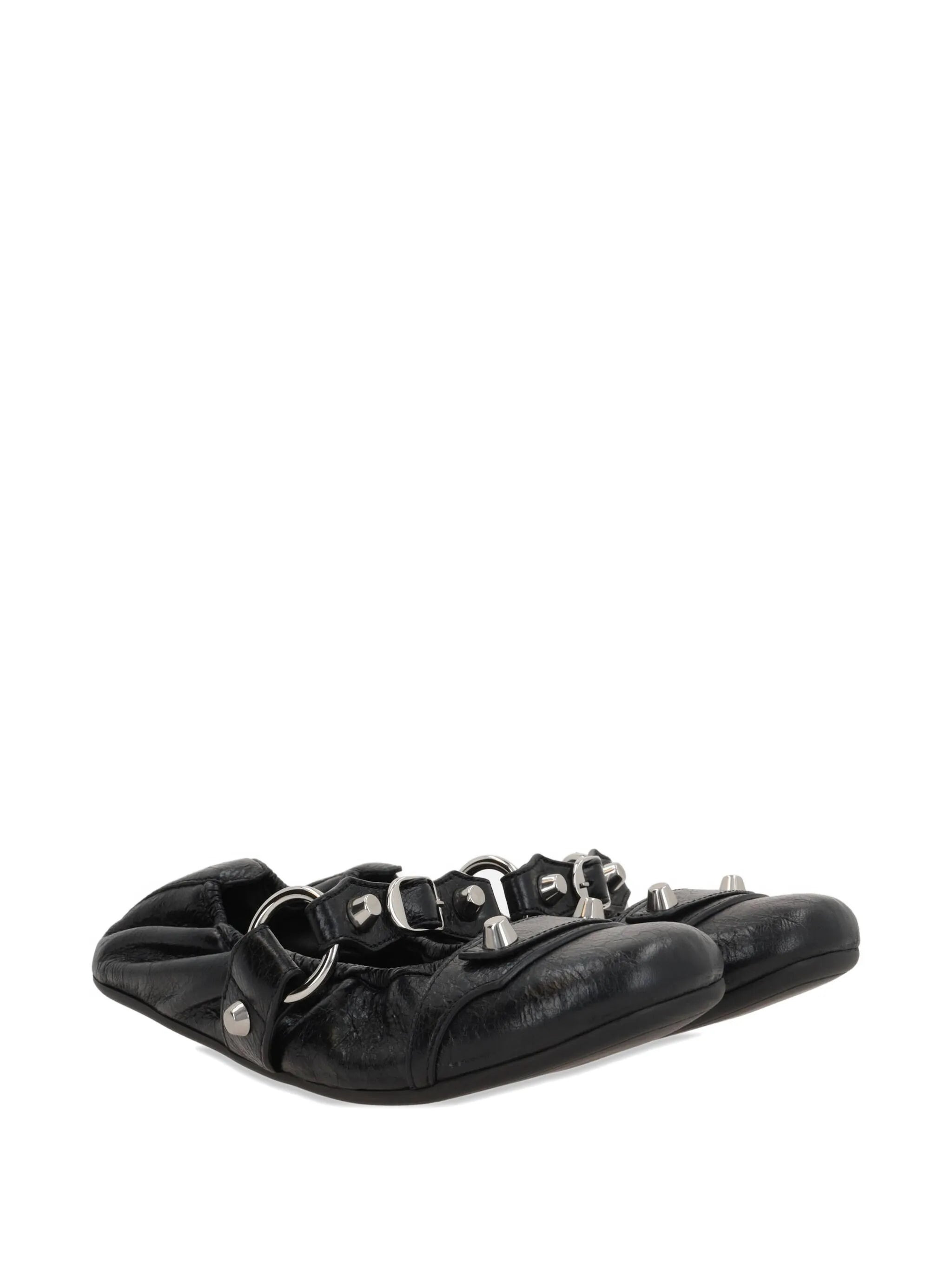 leather ballerina shoes - 2