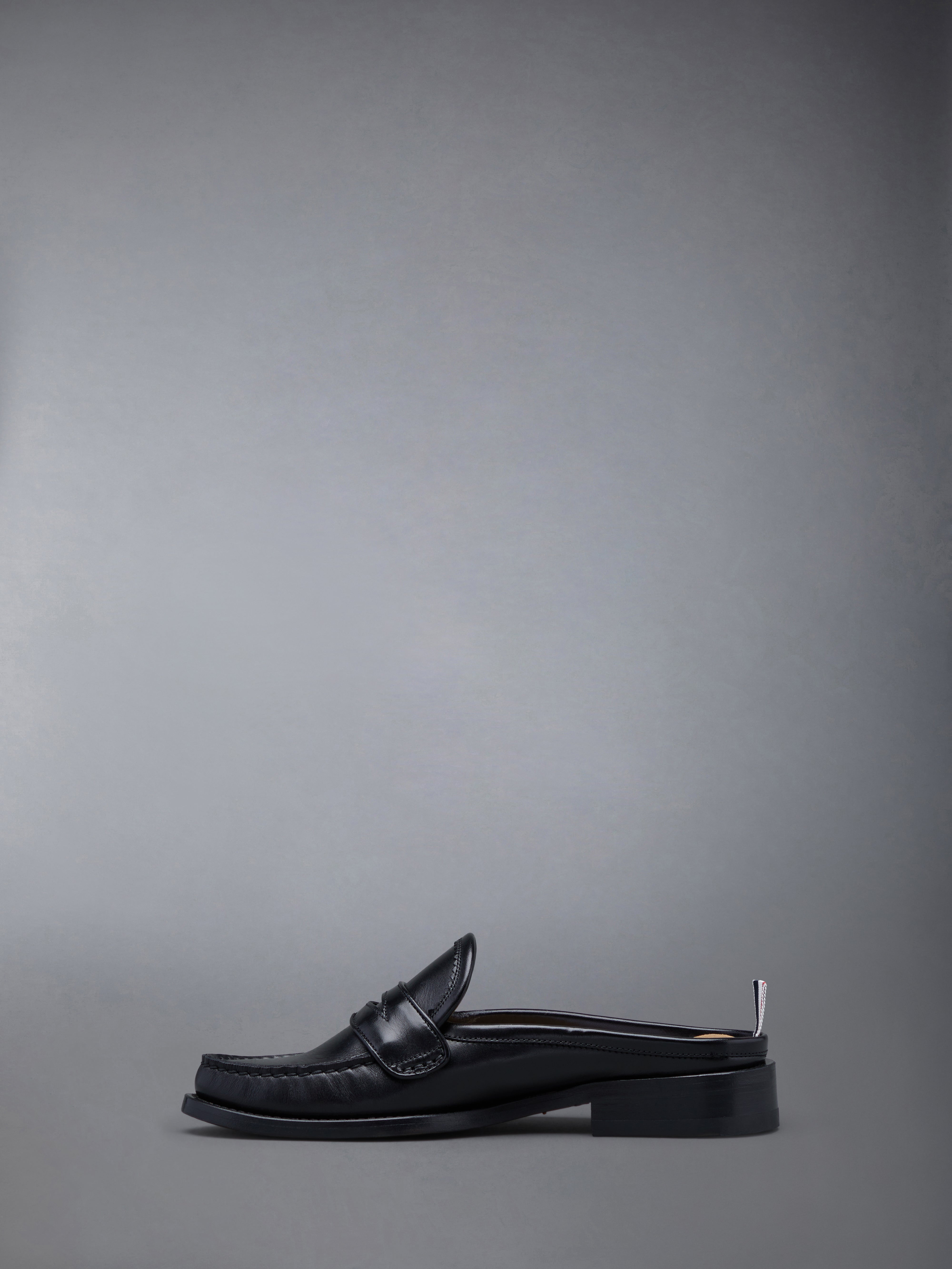 CALF FLEXIBLE LEATHER SOLE PENNY LOAFER MULE - 3
