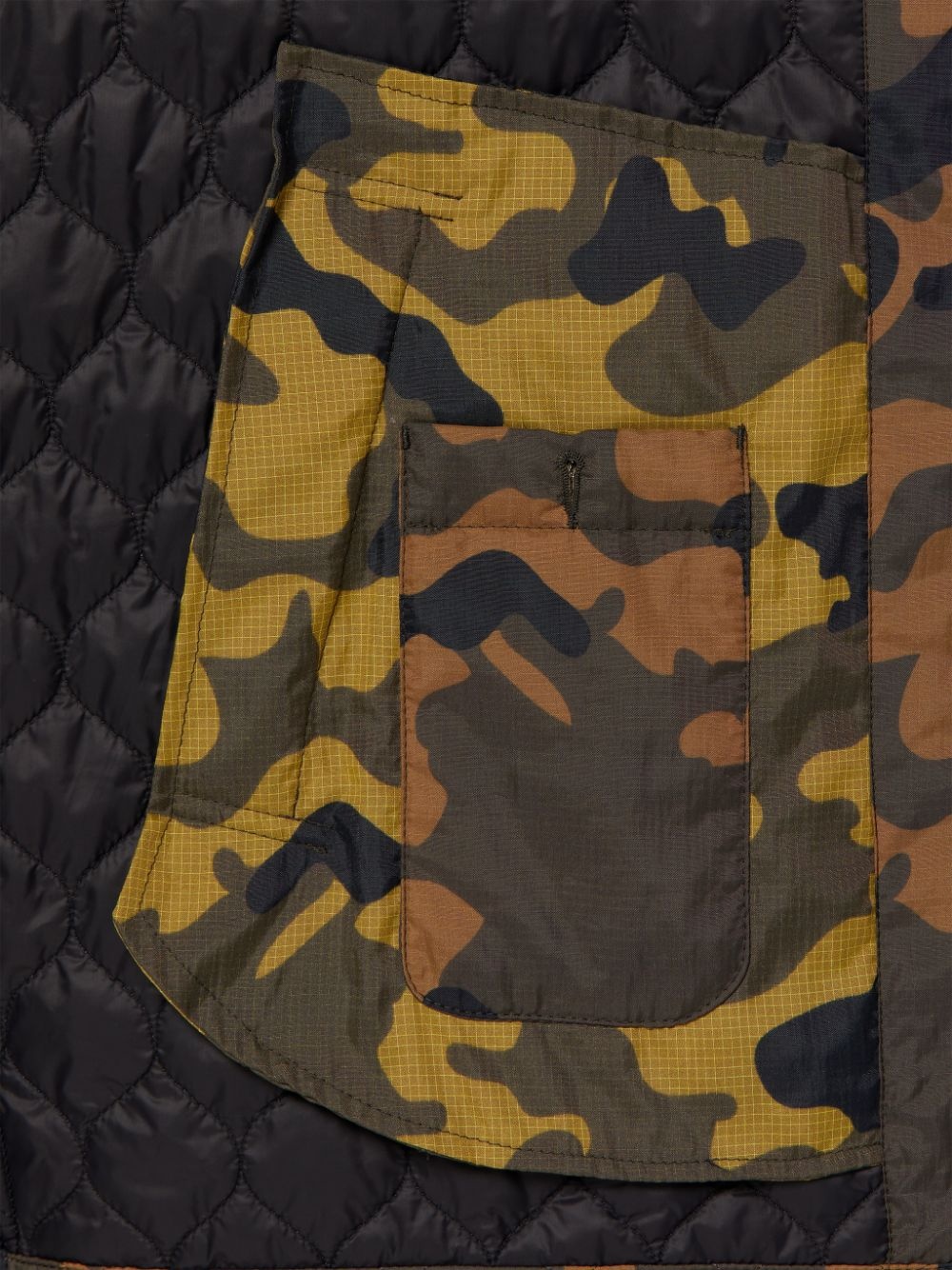 TEEMING CAMO RIPSTOP NYLON QUILTED COACH JACKET | GQM-210 - 6
