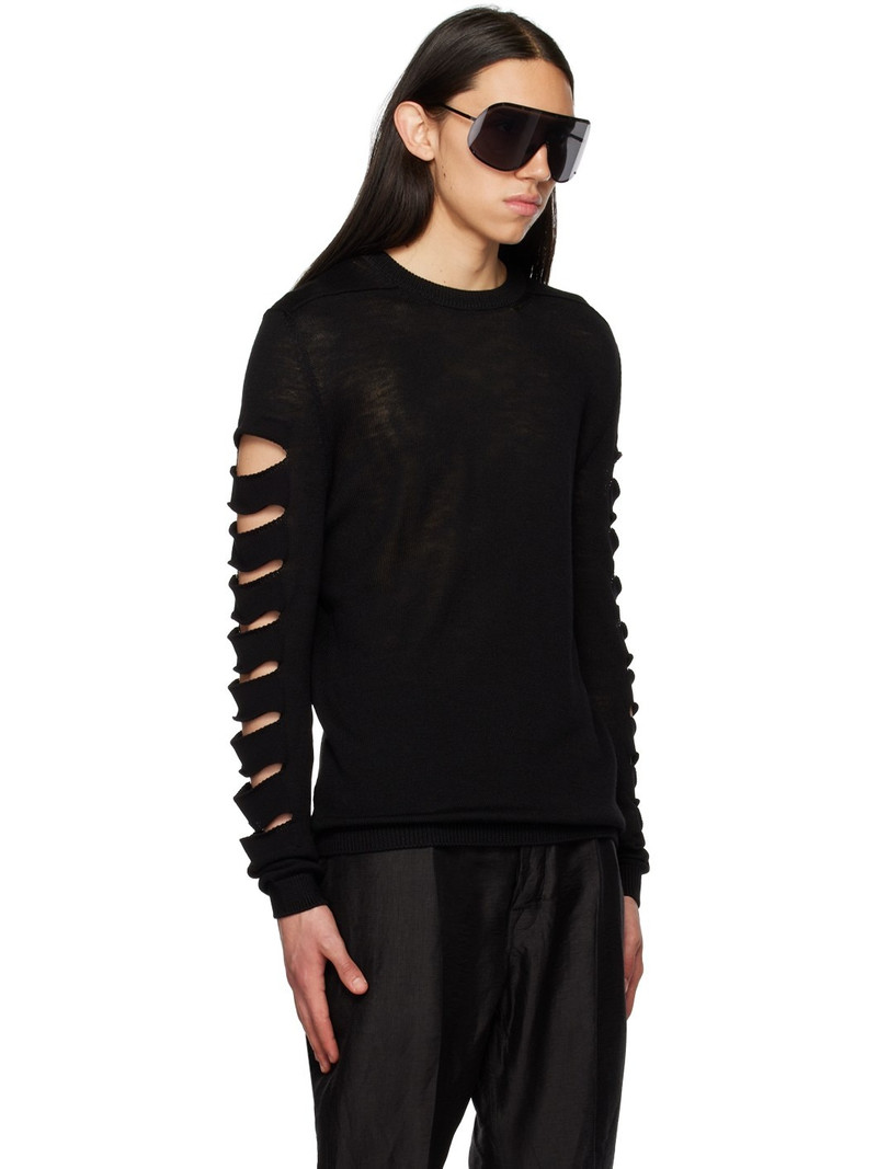 Rick Owens Black Biker Level Sweater outlook